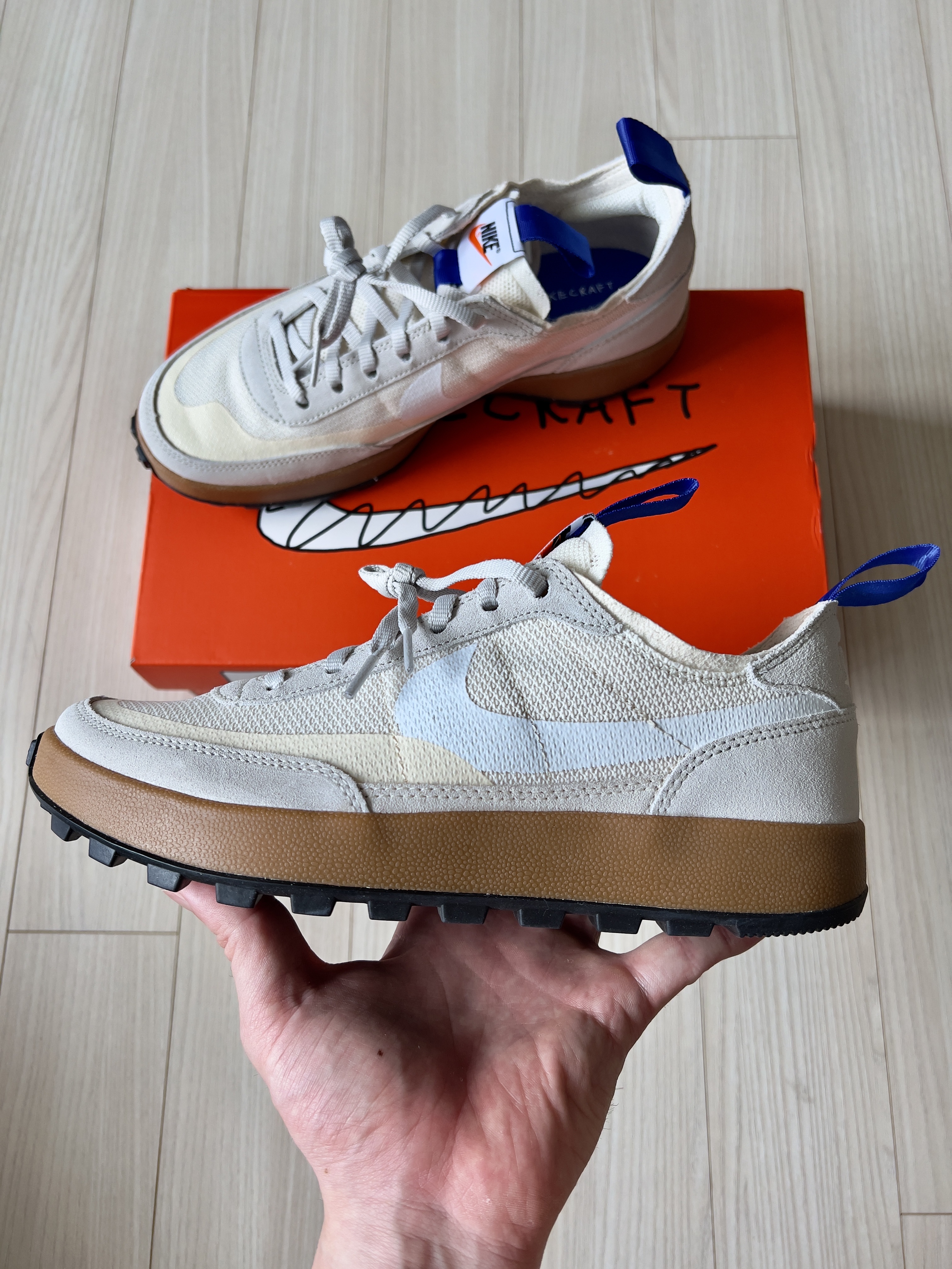 Nike x Tom Sachs General Purpose Shoe Light Cream 착용 스타일