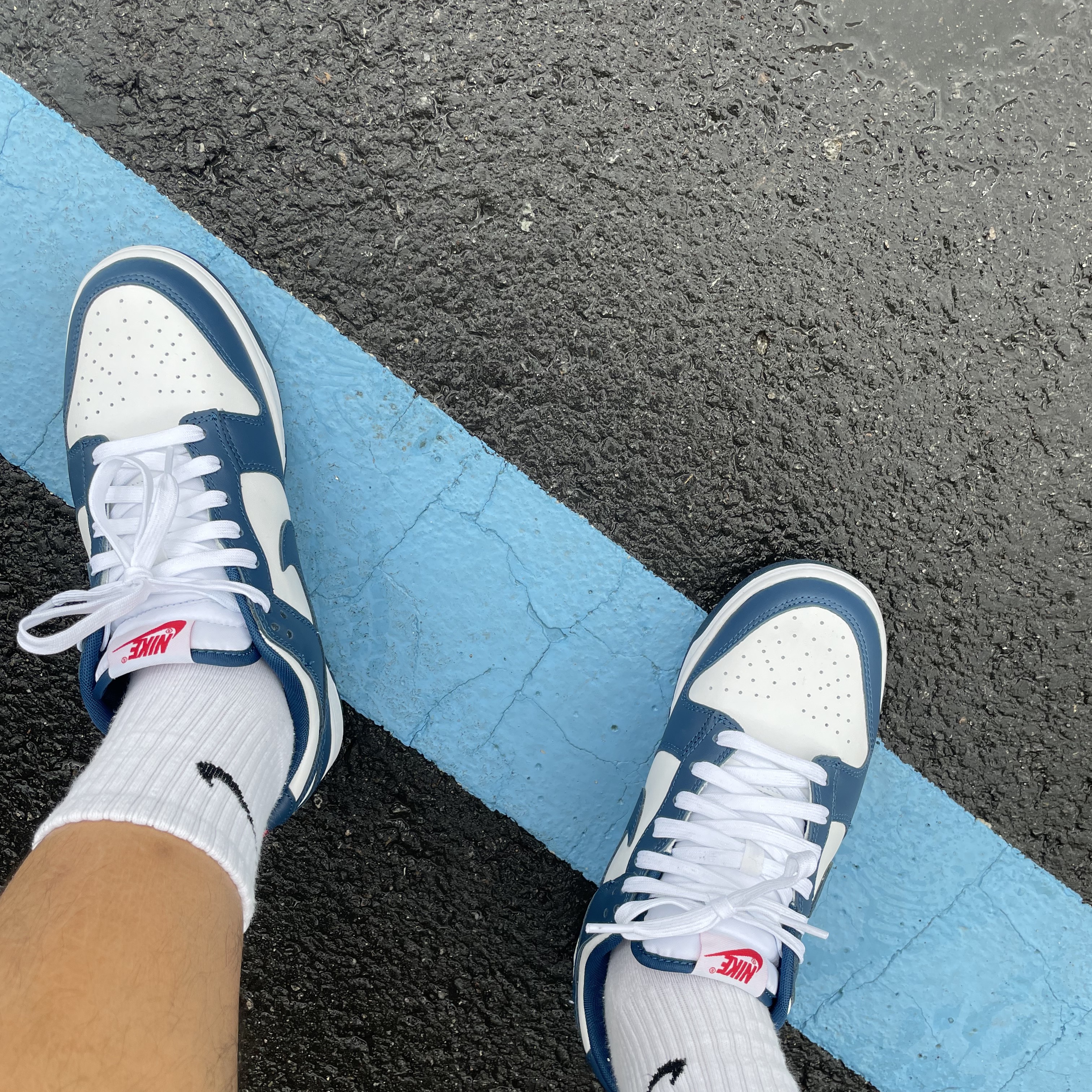 Nike Dunk Low Retro Valerian Blue 착용 스타일