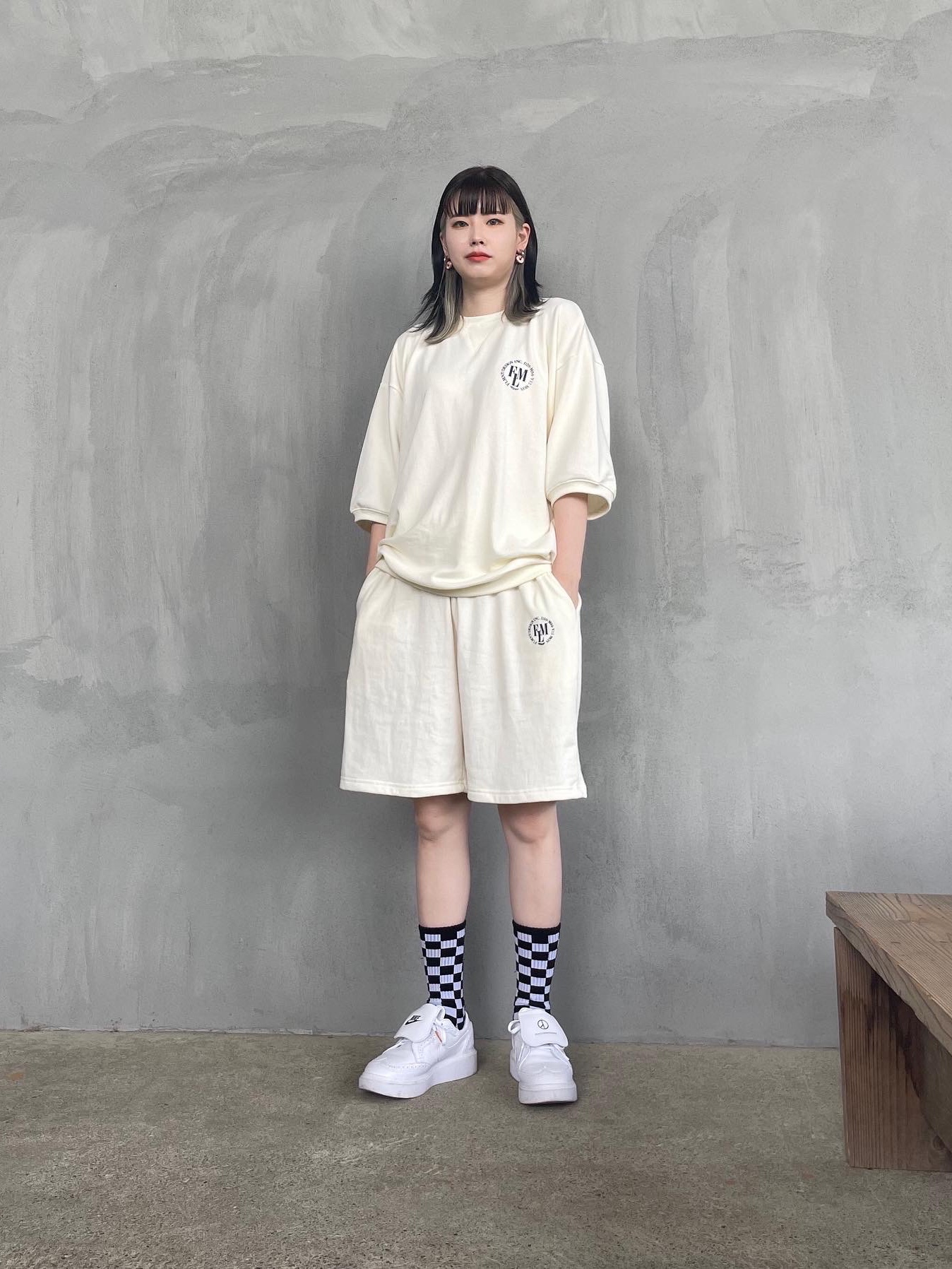 Nike x Peaceminusone Kwondo1 White 착용 스타일 - 1
