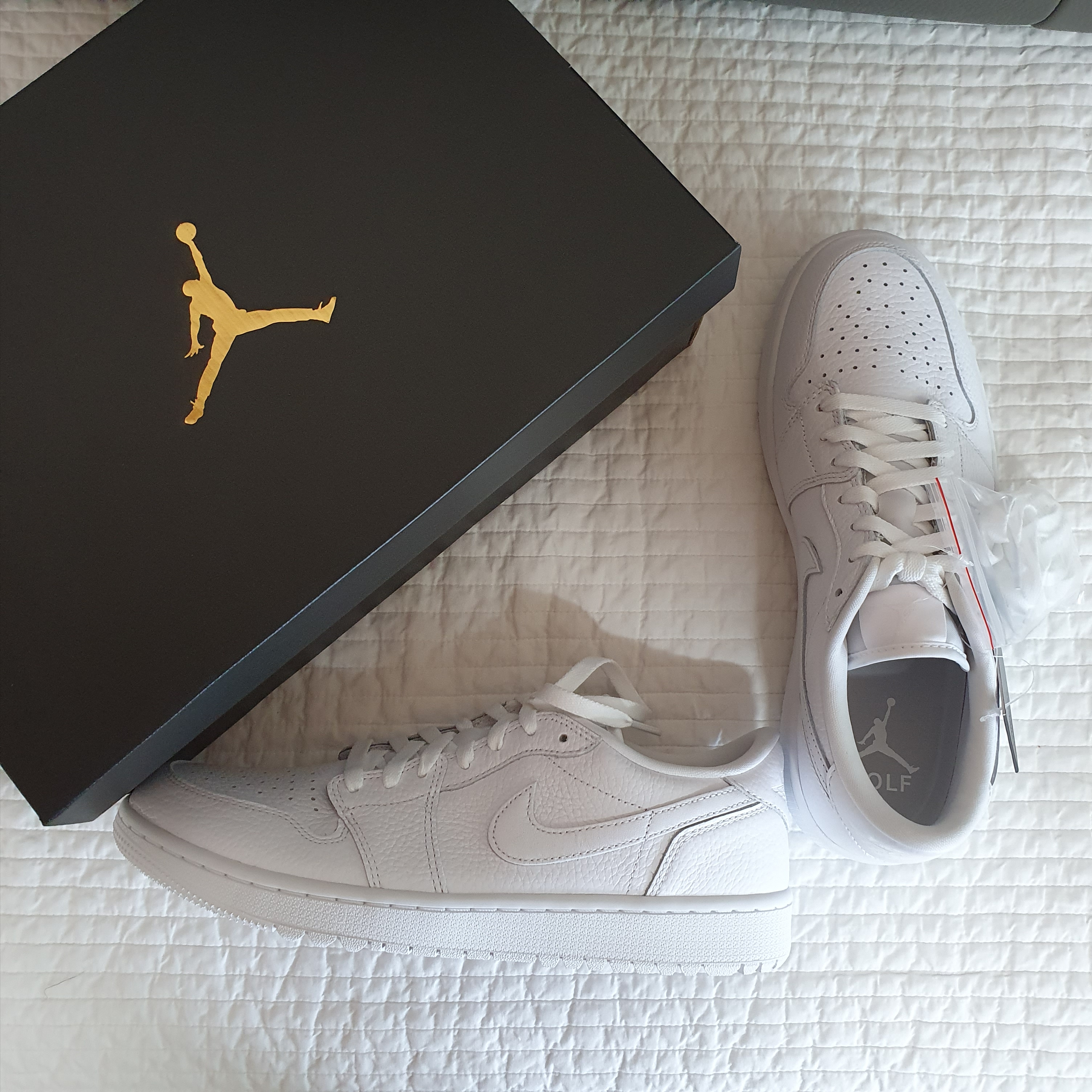 Jordan 1 Low Golf Triple White 착용 스타일