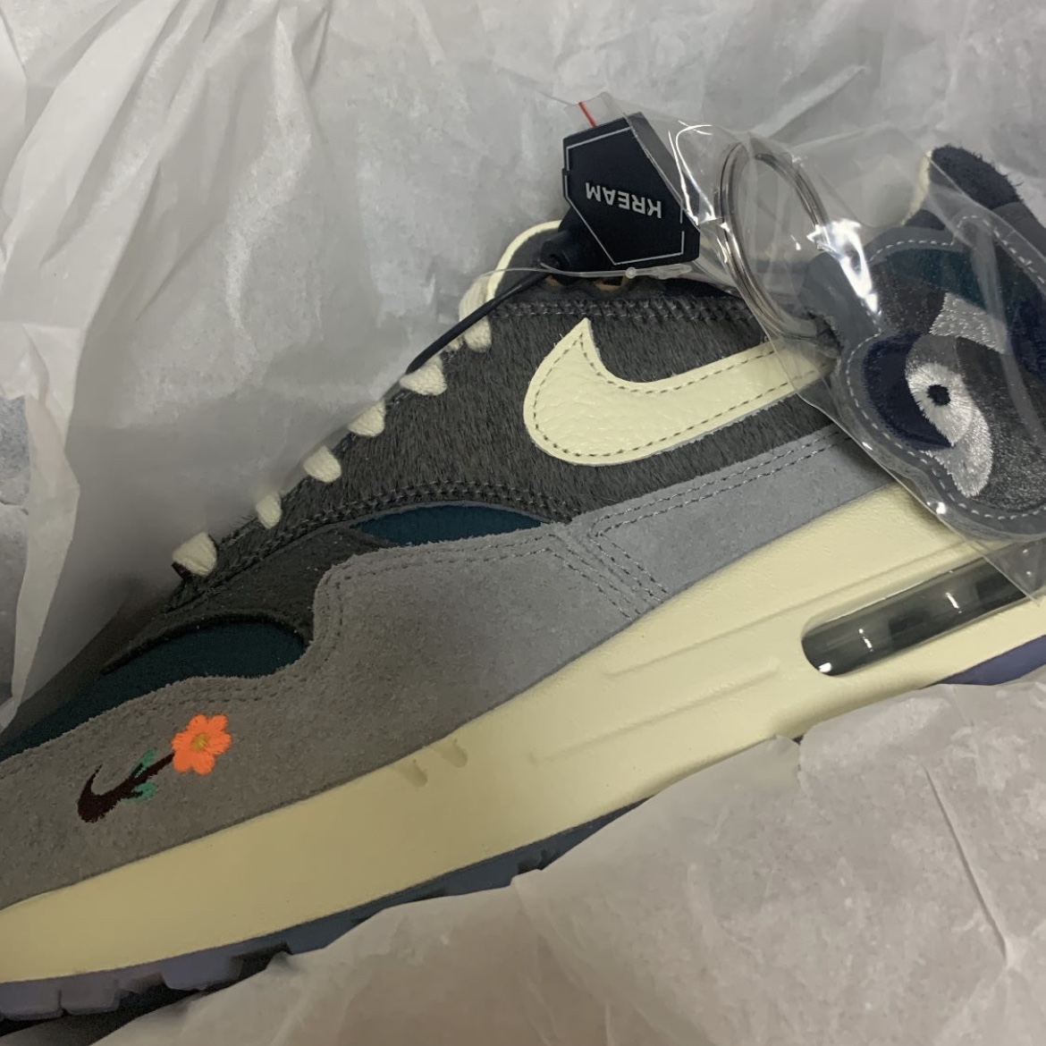 Nike x Kasina Air Max 1 SP Won-Ang Particle Grey 착용 스타일