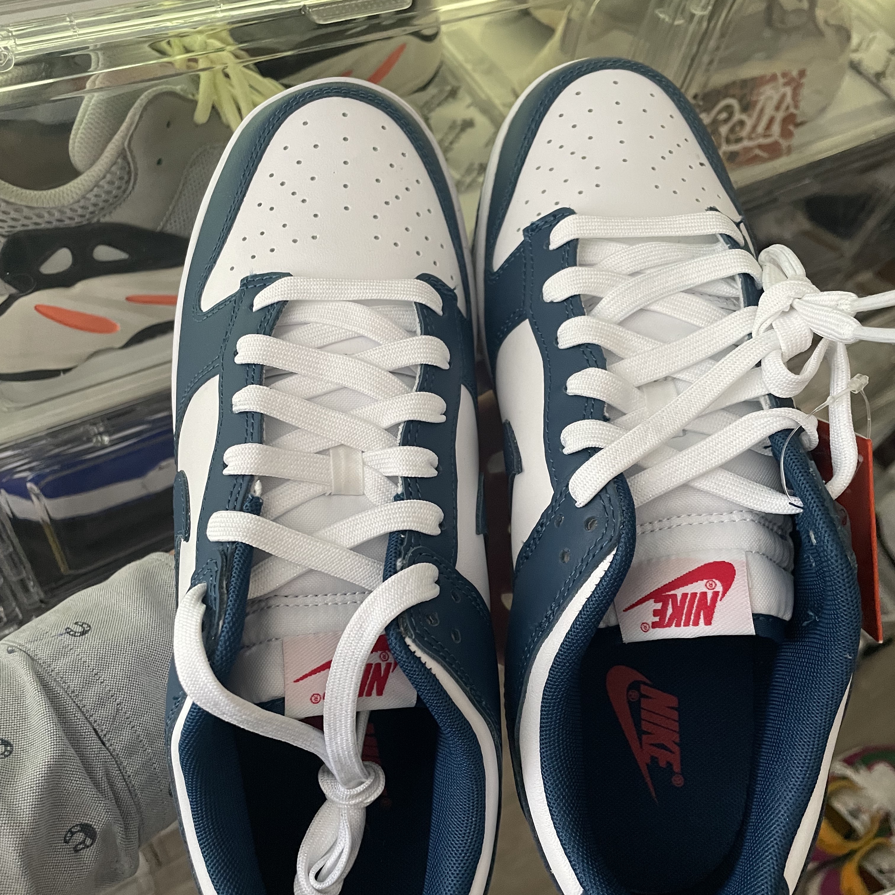 Nike Dunk Low Retro Valerian Blue, Nike Dunk Low Retro Black 착용 스타일 - 3