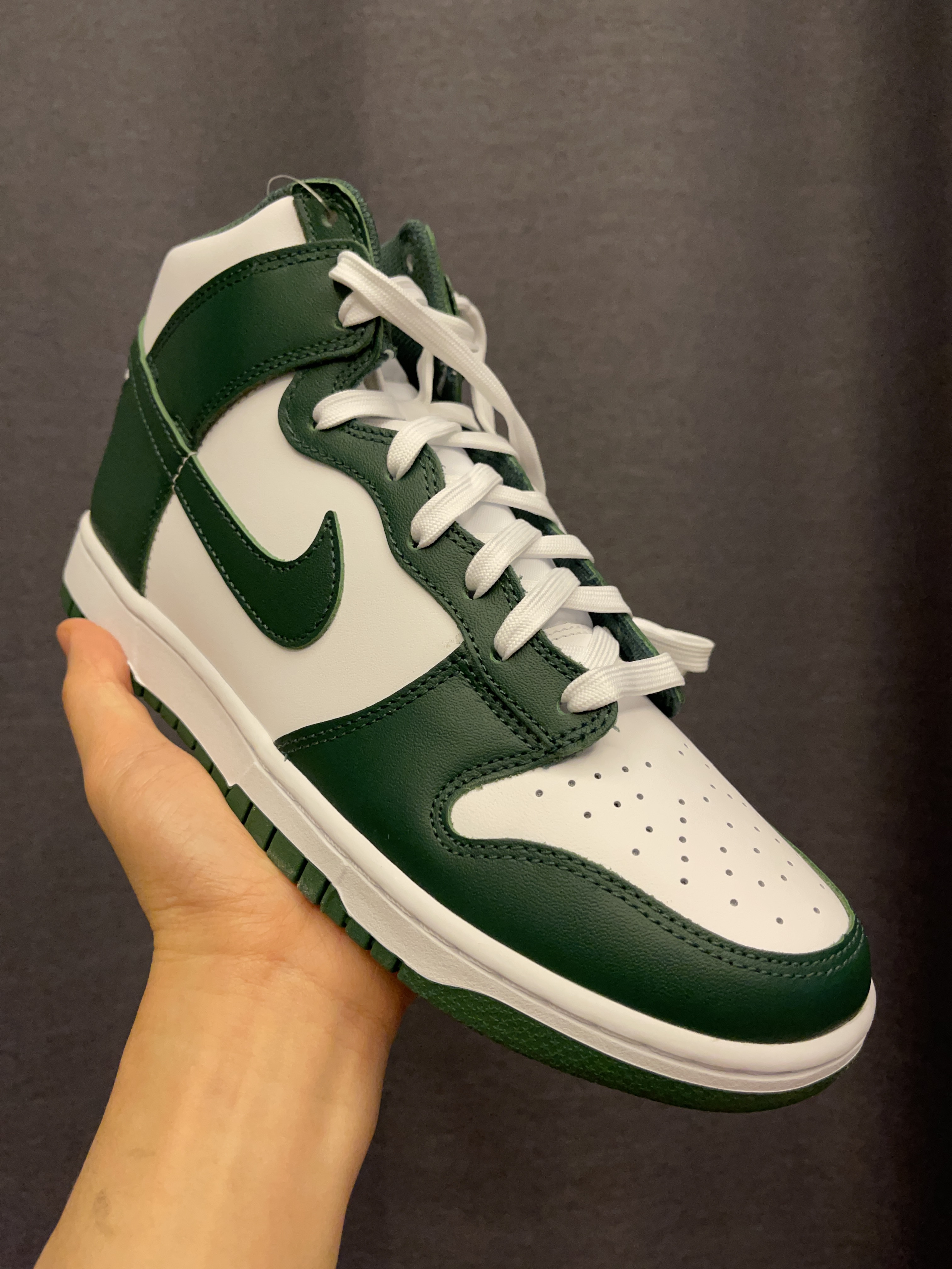 Nike Dunk High Retro Noble Green 착용 스타일