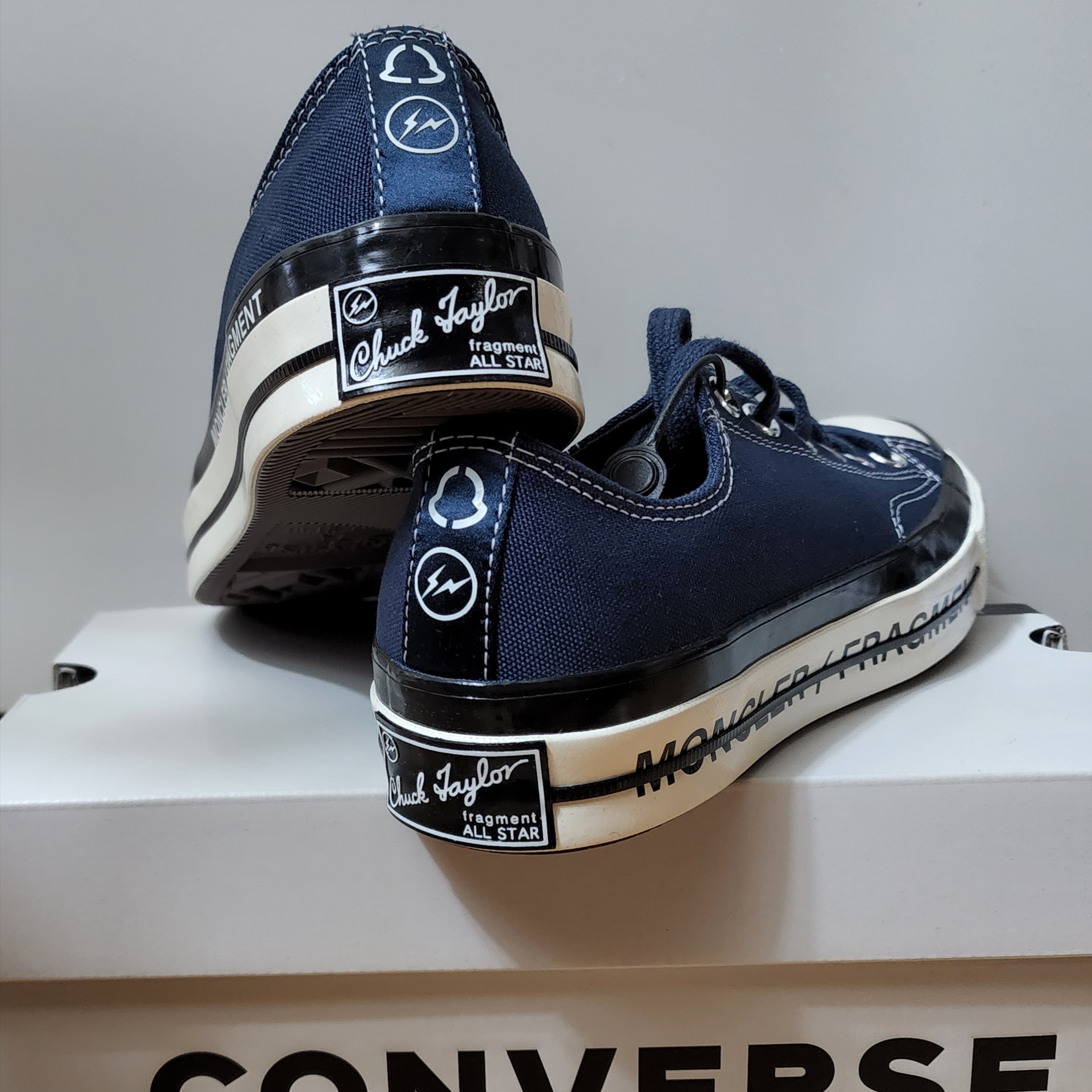Converse x Moncler x Fragment Chuck 70 Ox Fraylor III Insignia Blue 착용 스타일