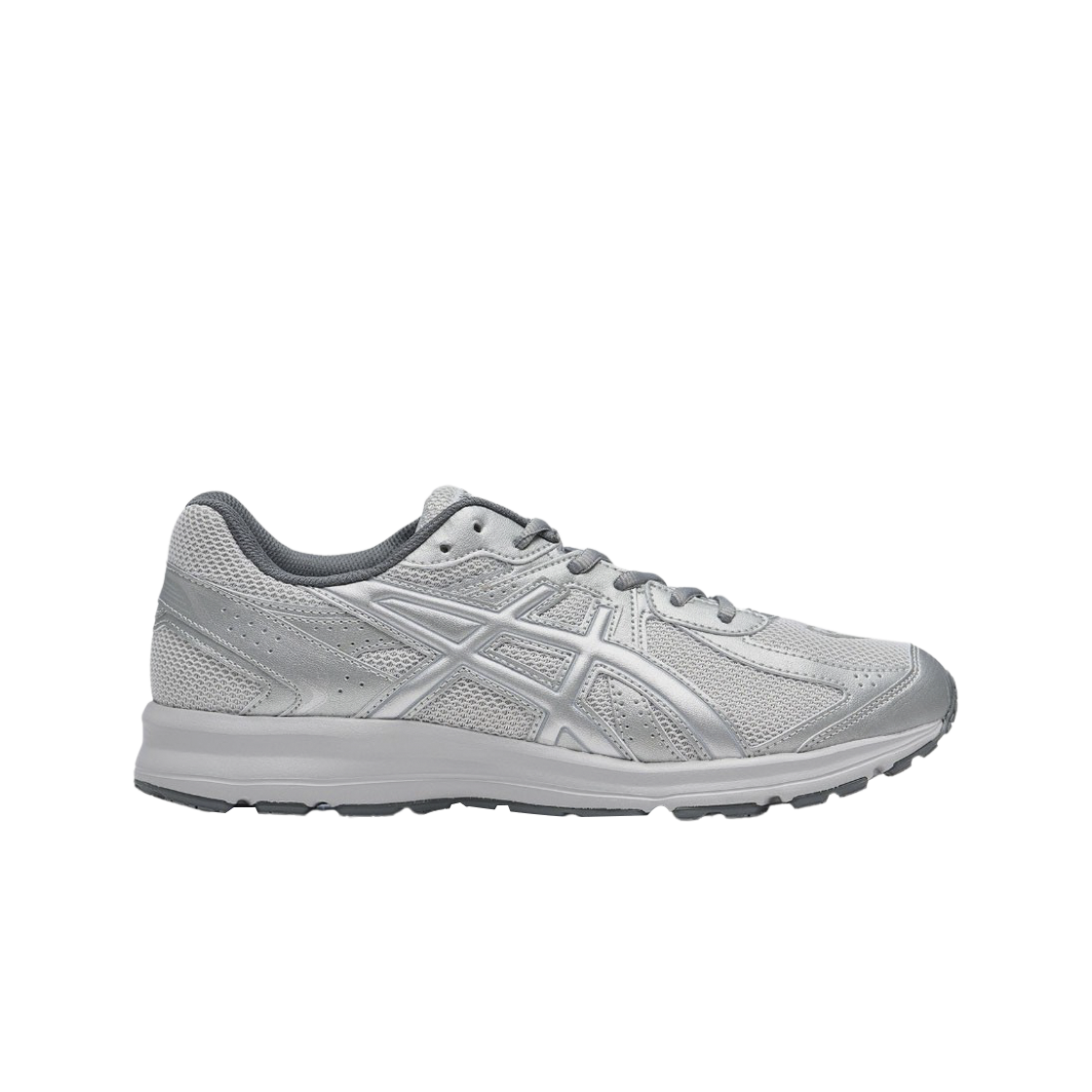 아식스 조그 100 S SMU 글레이셔 그레이 퓨어 실버 - 2E 와이드(Asics Jog 100 S SMU Glacier Grey Pure Silver - 2E Wide)