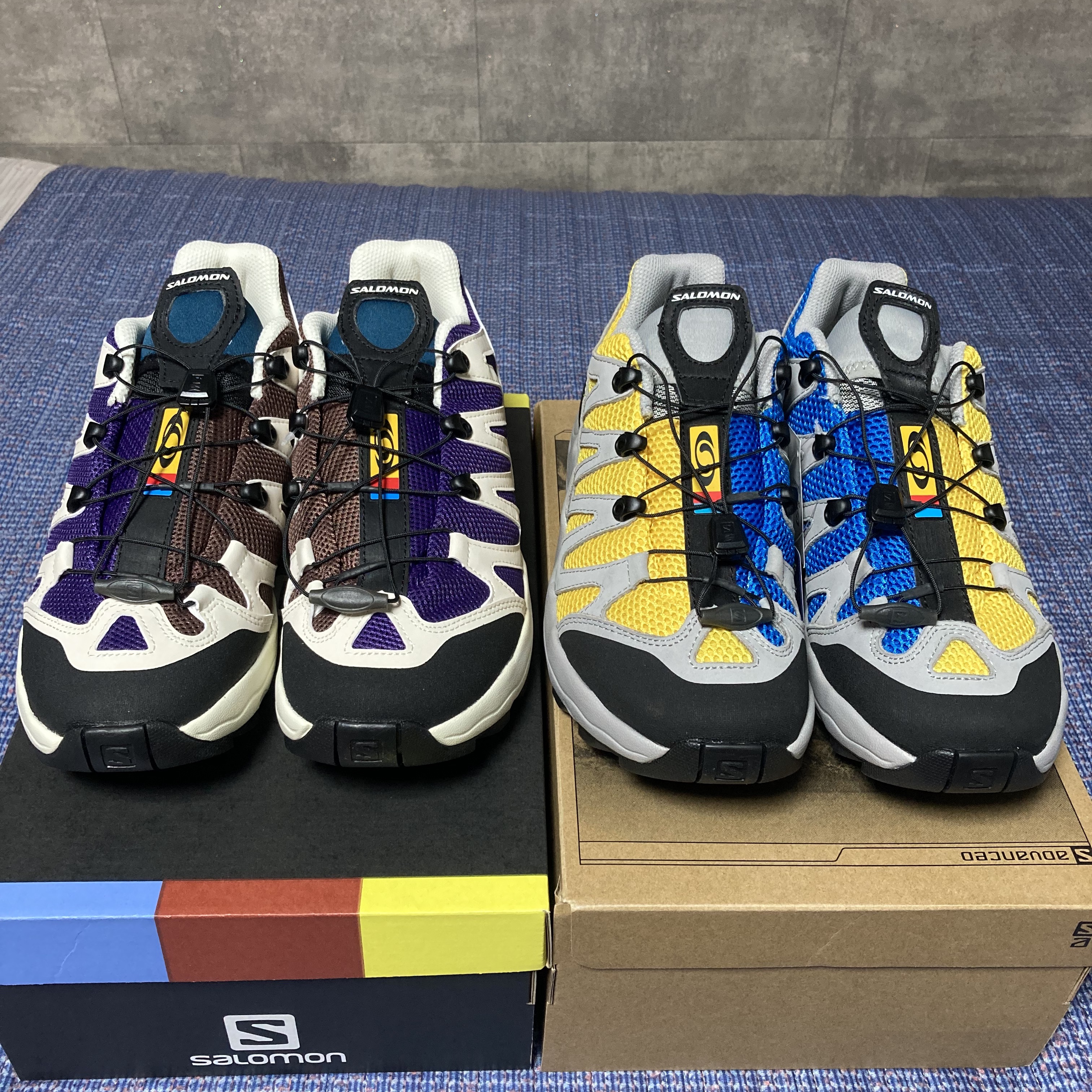 Salomon XA Pro 1 Grape Chocolate Fondant 착용 스타일 - 4