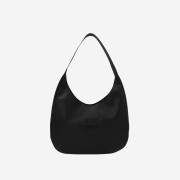 Miu Miu Leather Large Hobo Bag Black
