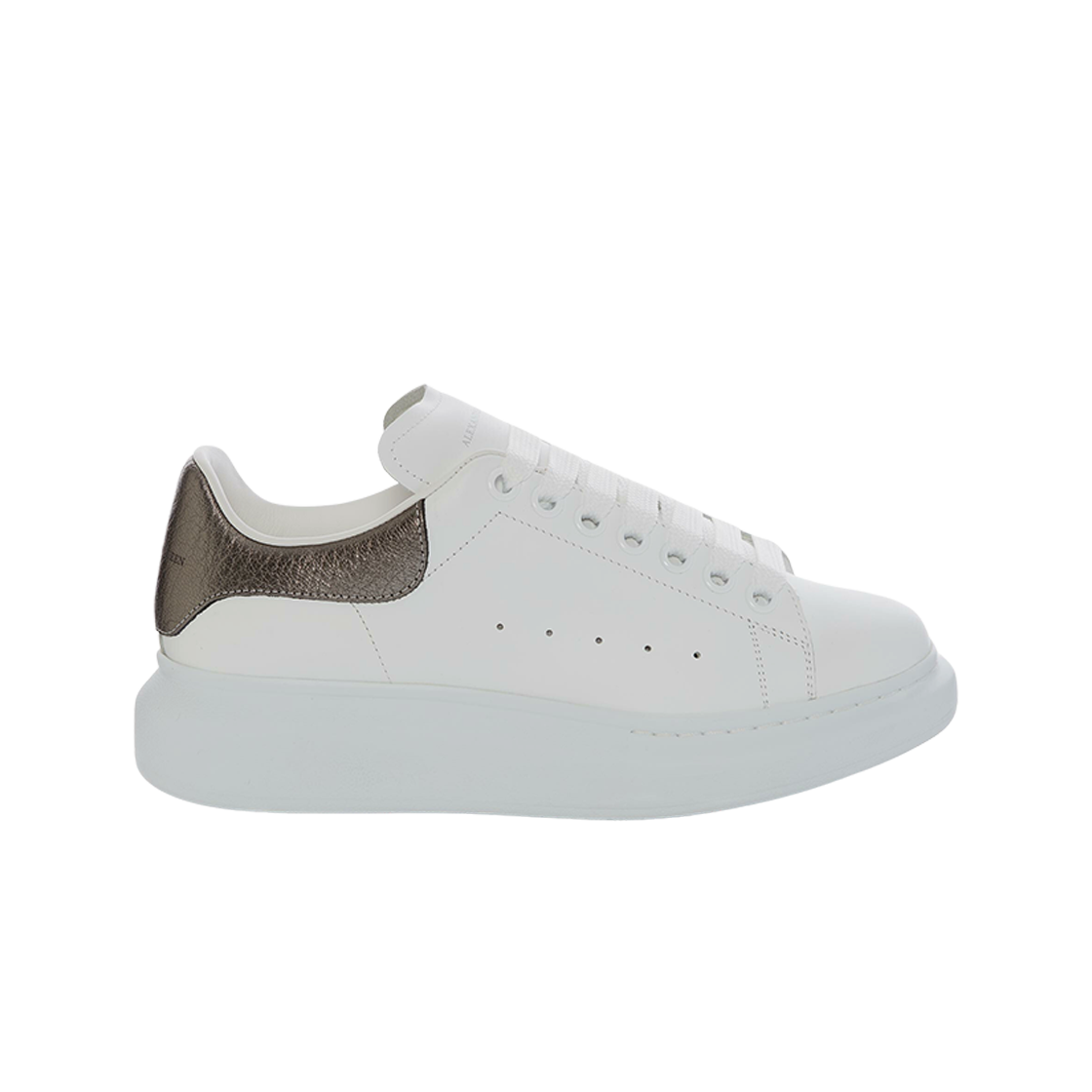 (W) 알렉산더 맥퀸 오버사이즈드 스니커즈 화이트 블랙 펄((W) Alexander McQueen Oversized Sneakers White Black Pearl)
