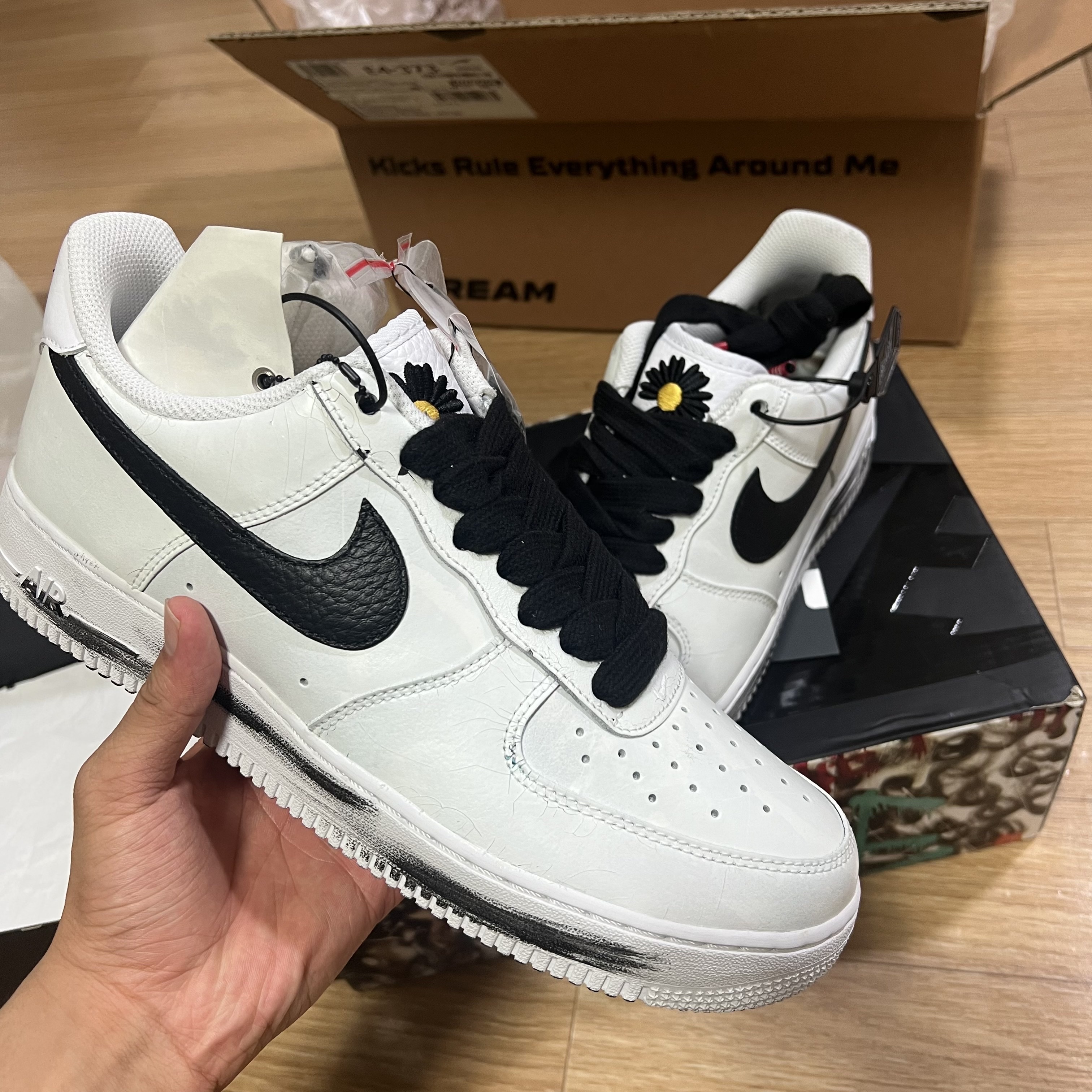 Nike x Peaceminusone Air Force 1 Low Para-Noise 2.0 착용 스타일 - 1