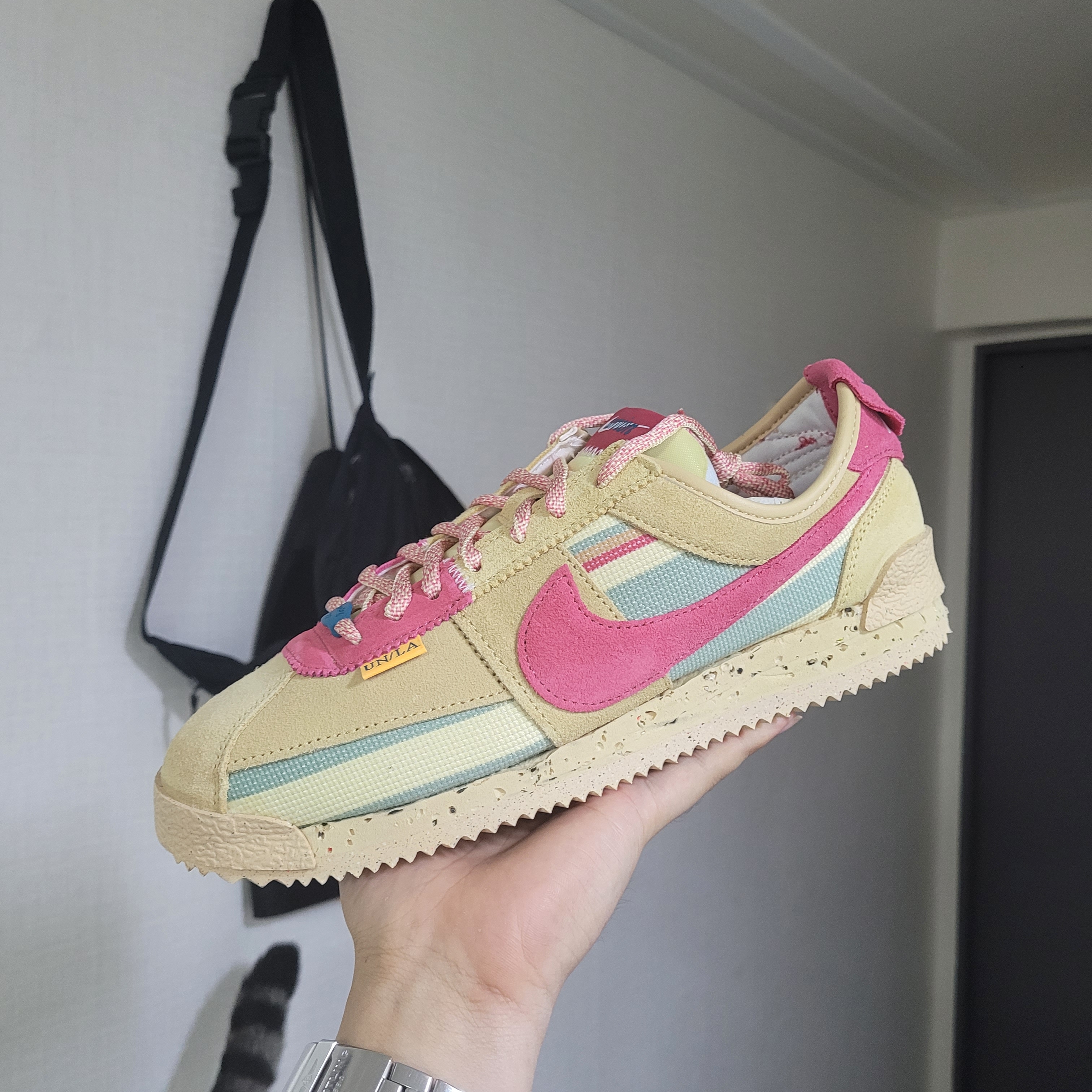 Nike x Union Cortez SP Sesame 착용 스타일