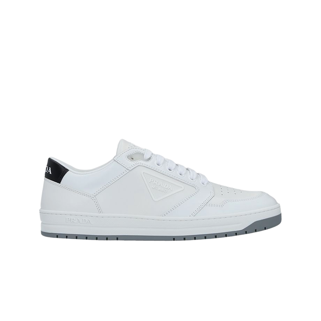 프라다 디스트릭트 레더 스니커즈 화이트(Prada District Leather Sneakers White) - 1