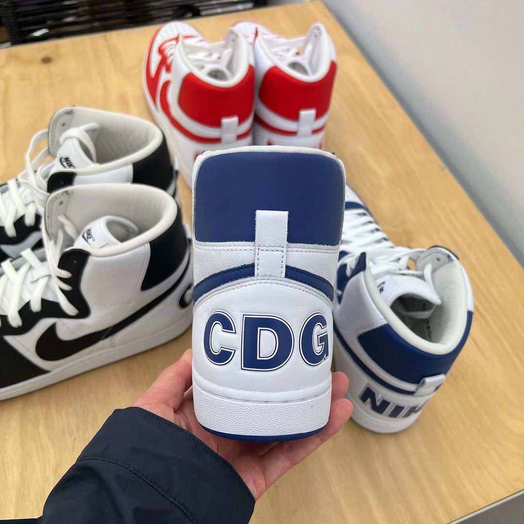 Nike x Comme des Garcons Homme Plus Terminator High Red, Nike x Comme des Garcons Homme Plus Terminator High Navy 착용 스타일 - 5