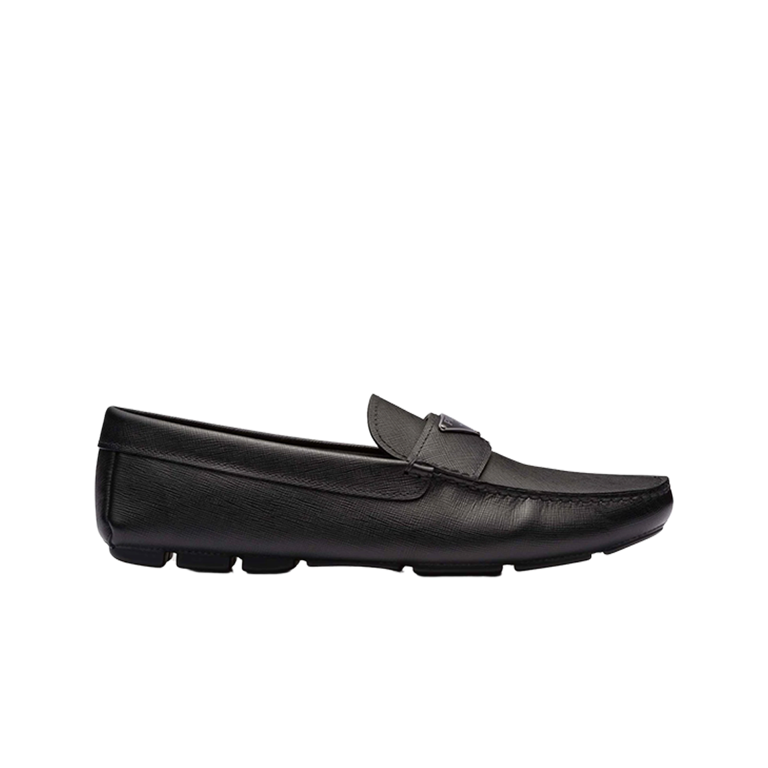 2DD164-053-F0002 Prada Saffiano Leather Loafers Black