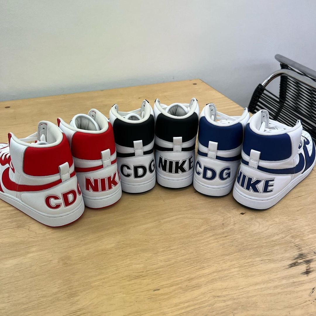Nike x Comme des Garcons Homme Plus Terminator High Red, Nike x Comme des Garcons Homme Plus Terminator High Navy 착용 스타일 - 4