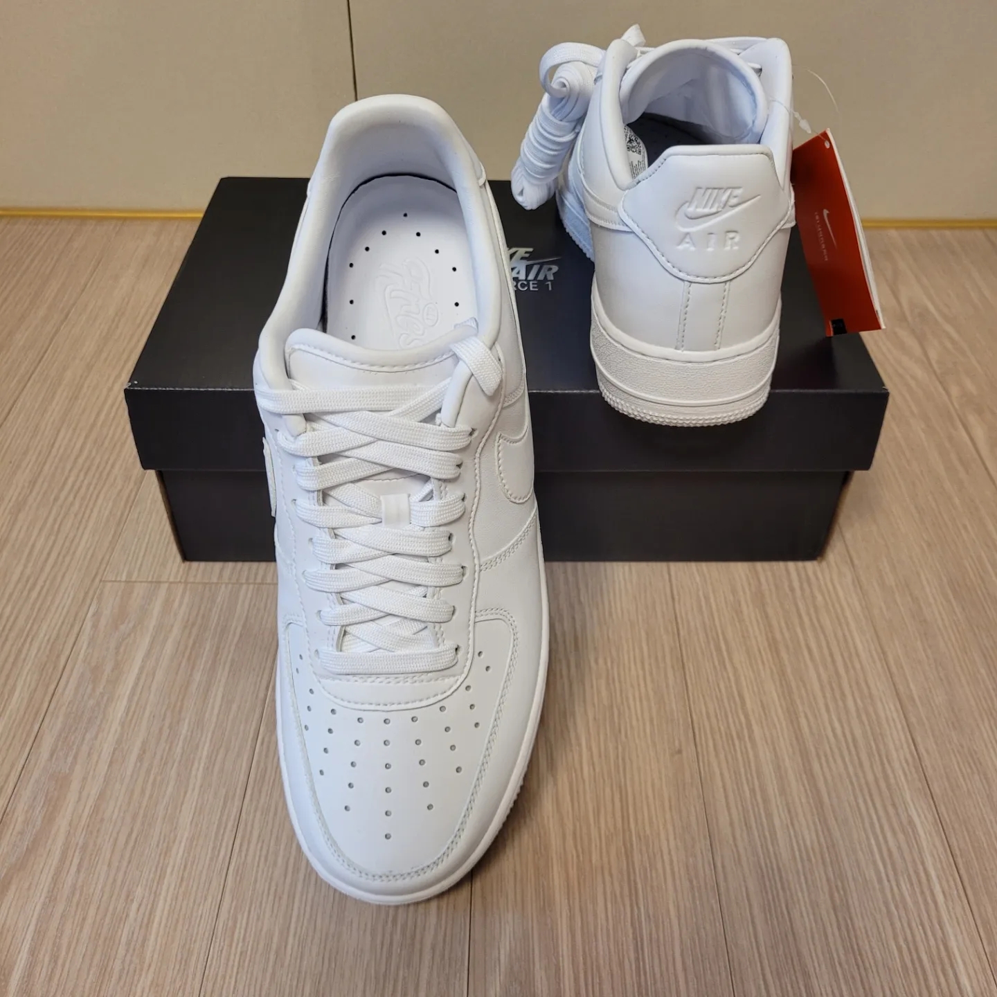 Nike Air Force 1 '07 Fresh White 착용 스타일 - 5