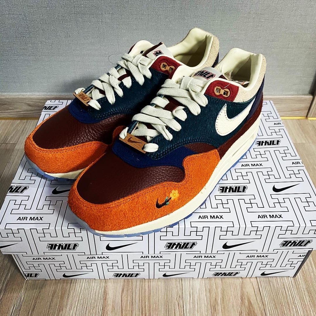 Nike x Kasina Air Max 1 SP Won-Ang Orange 착용 스타일 - 1