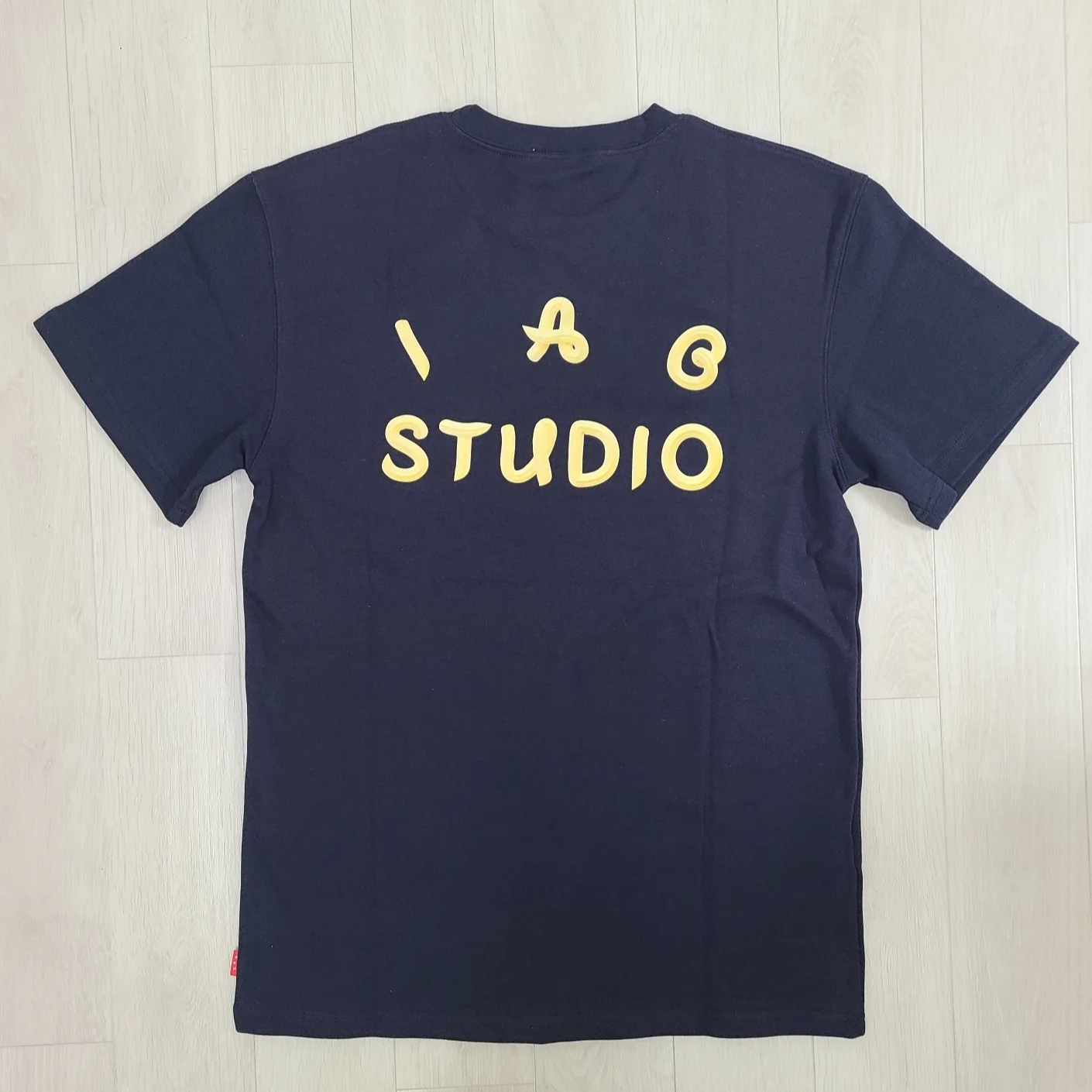 IAB Studio x Ottogi Mayonnaise 50th Anniversary T-Shirt Navy 착용 스타일 - 2