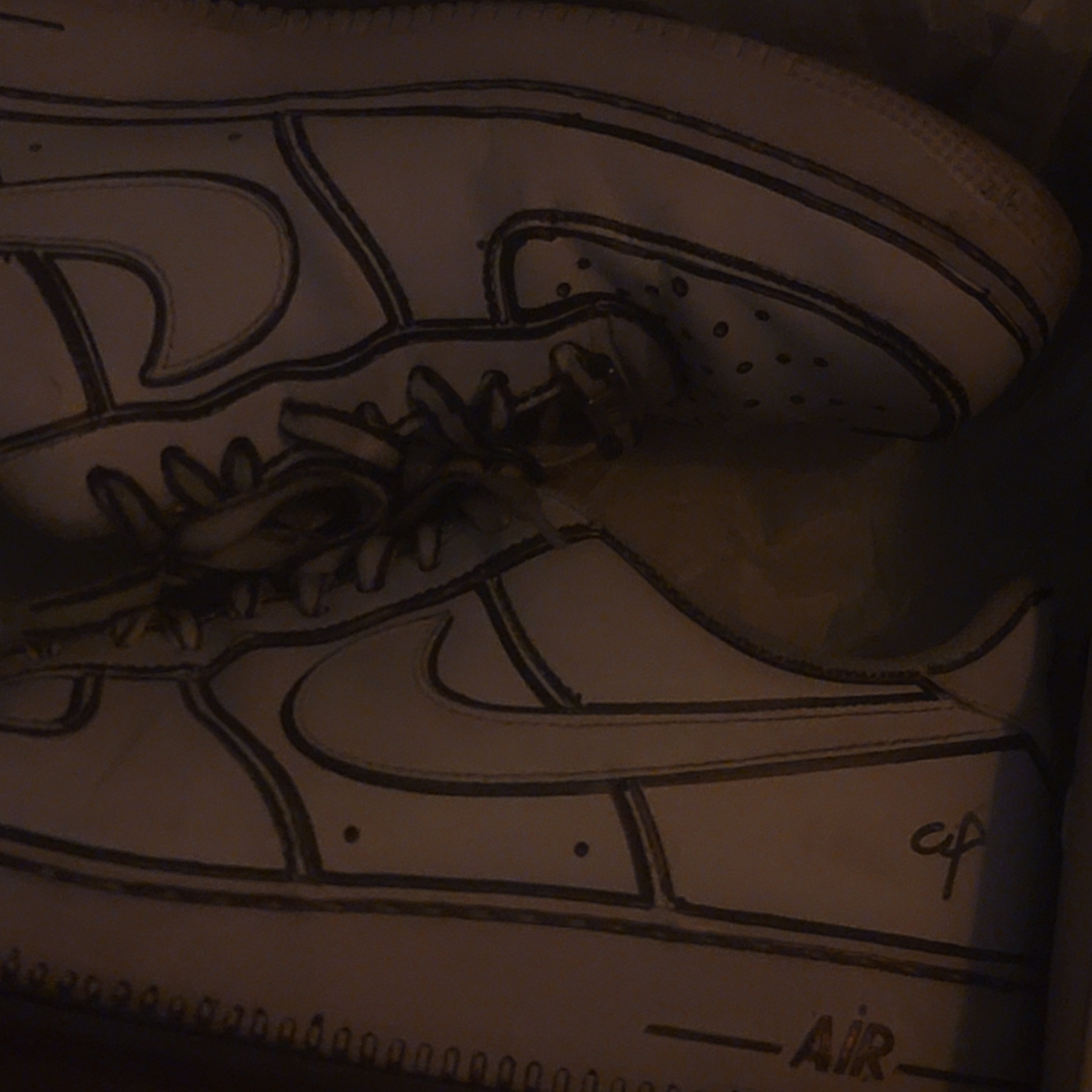 Nike Air Force 1 '07 Low White, Nike x Peaceminusone Air Force 1 Low Para-Noise 착용 스타일 - 2