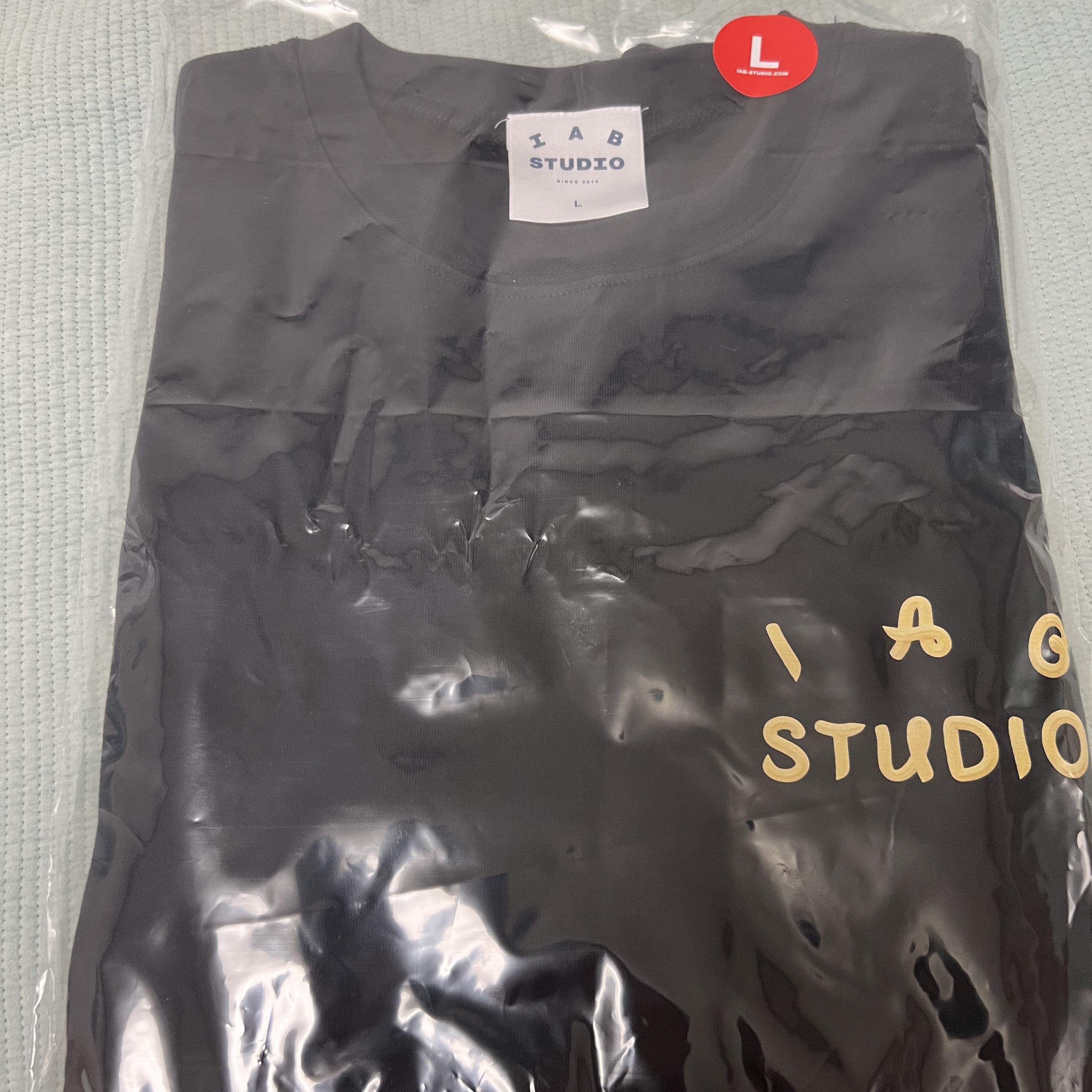 IAB Studio x Ottogi Mayonnaise 50th Anniversary T-Shirt Navy 착용 스타일 - 1