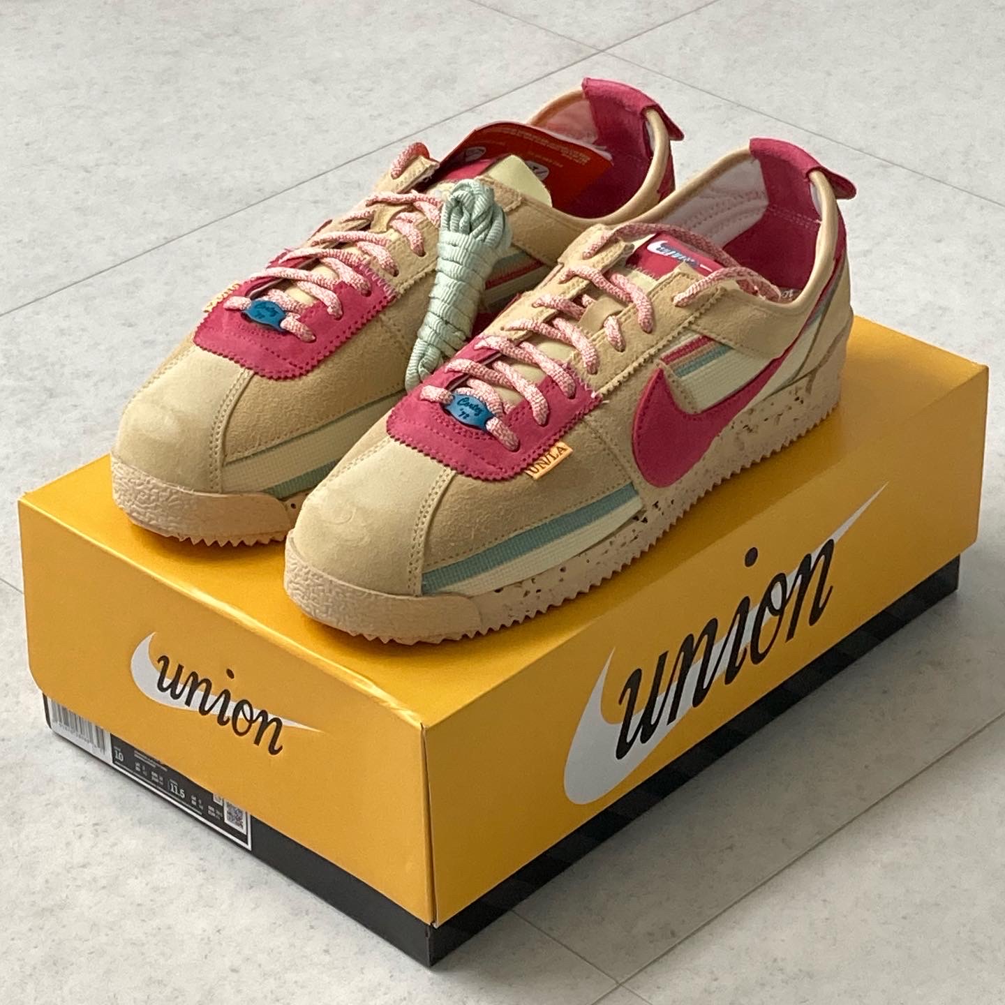 Nike x Union Cortez SP Sesame 착용 스타일