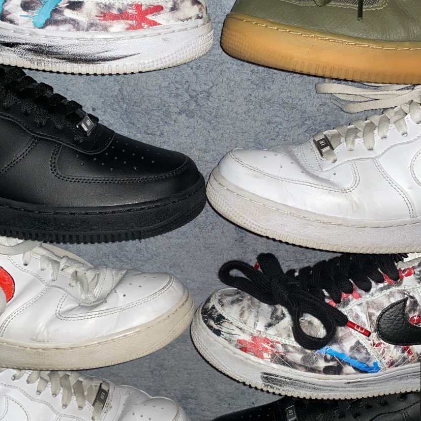 Nike Air Force 1 '07 Low White, Nike x Peaceminusone Air Force 1 Low Para-Noise 2.0 착용 스타일