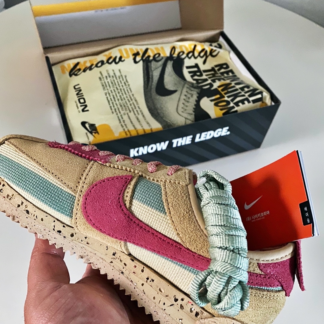Nike x Union Cortez SP Sesame 착용 스타일 - 1