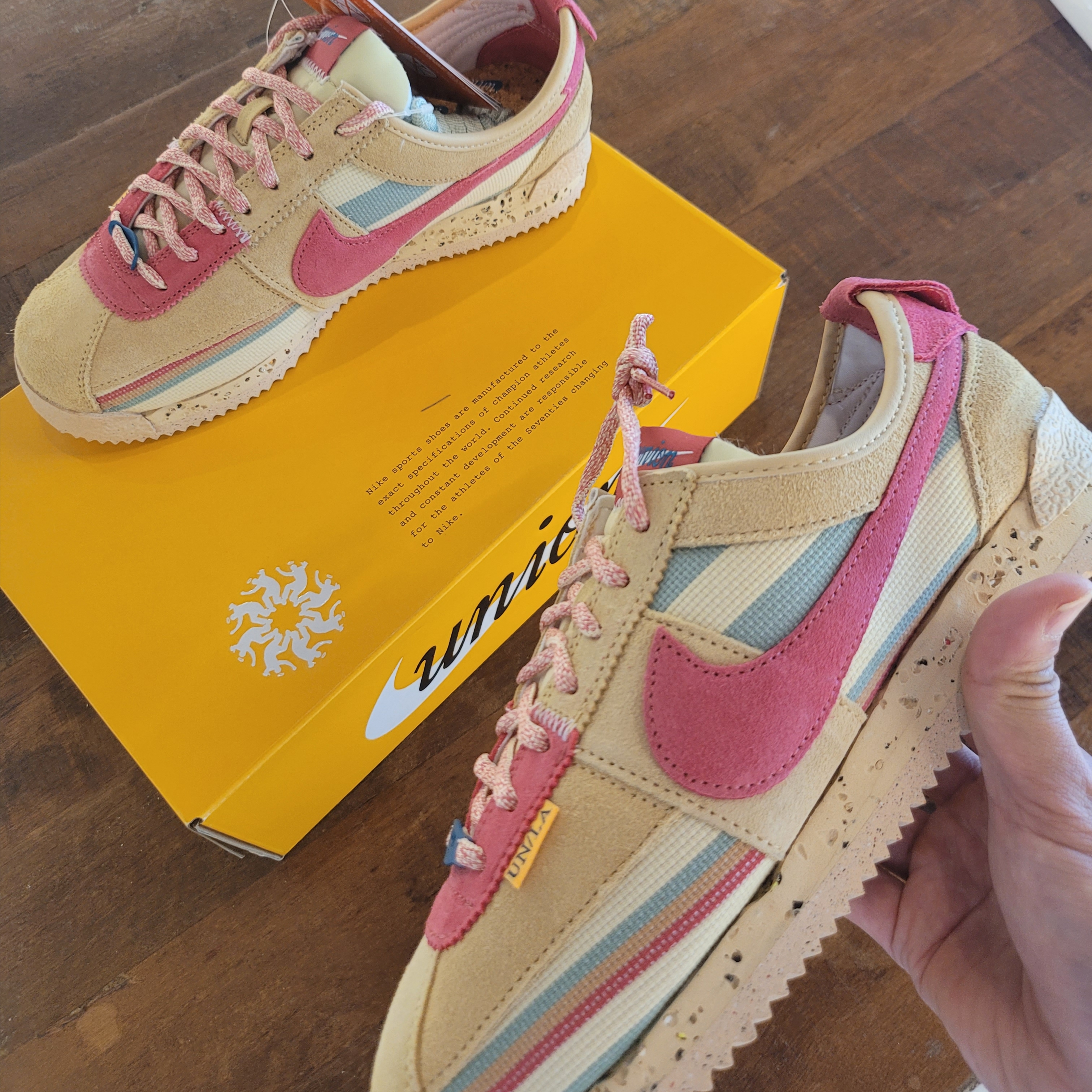 Nike x Union Cortez SP Sesame 착용 스타일 - 1