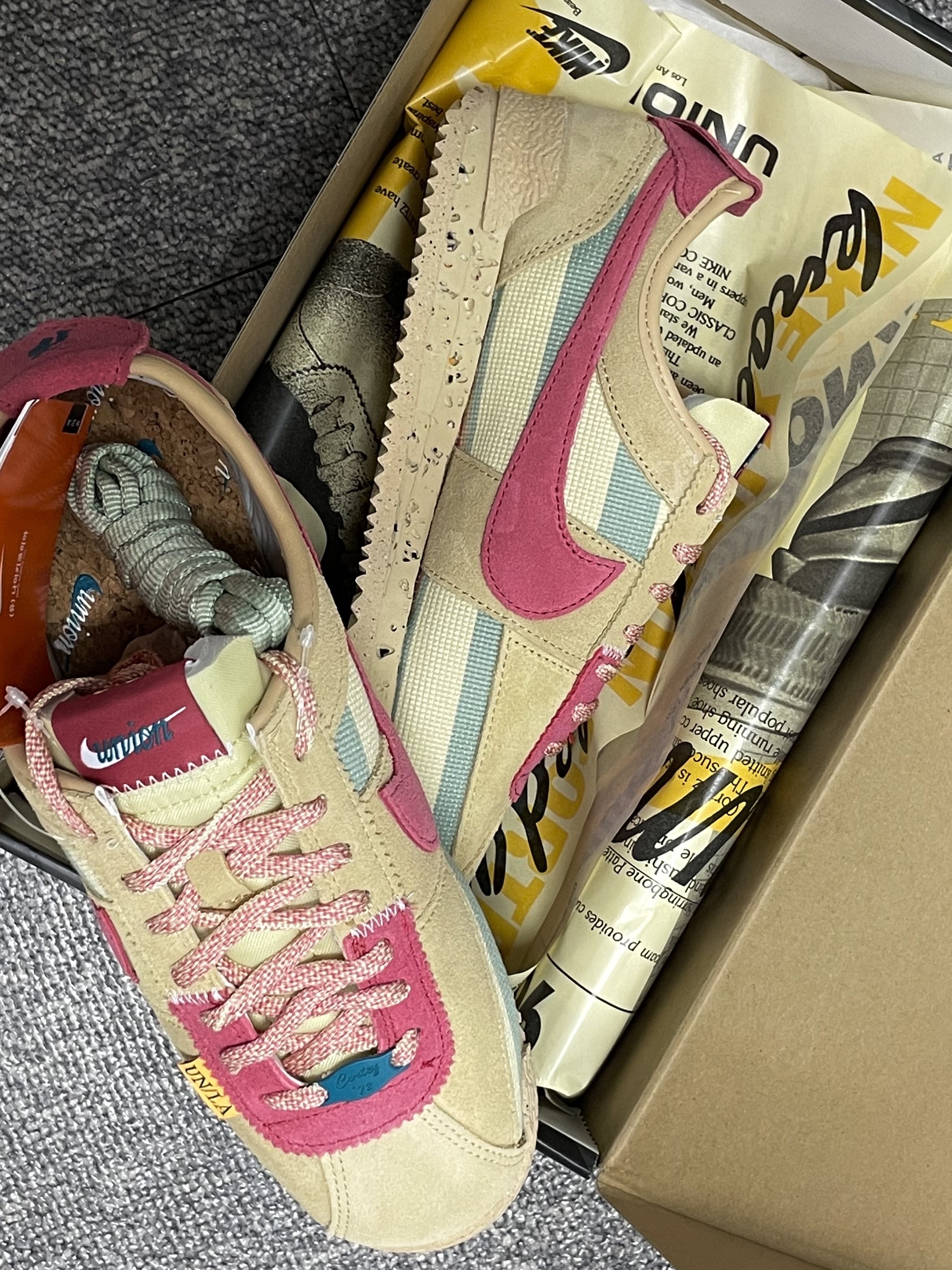 Nike x Union Cortez SP Sesame 착용 스타일 - 2