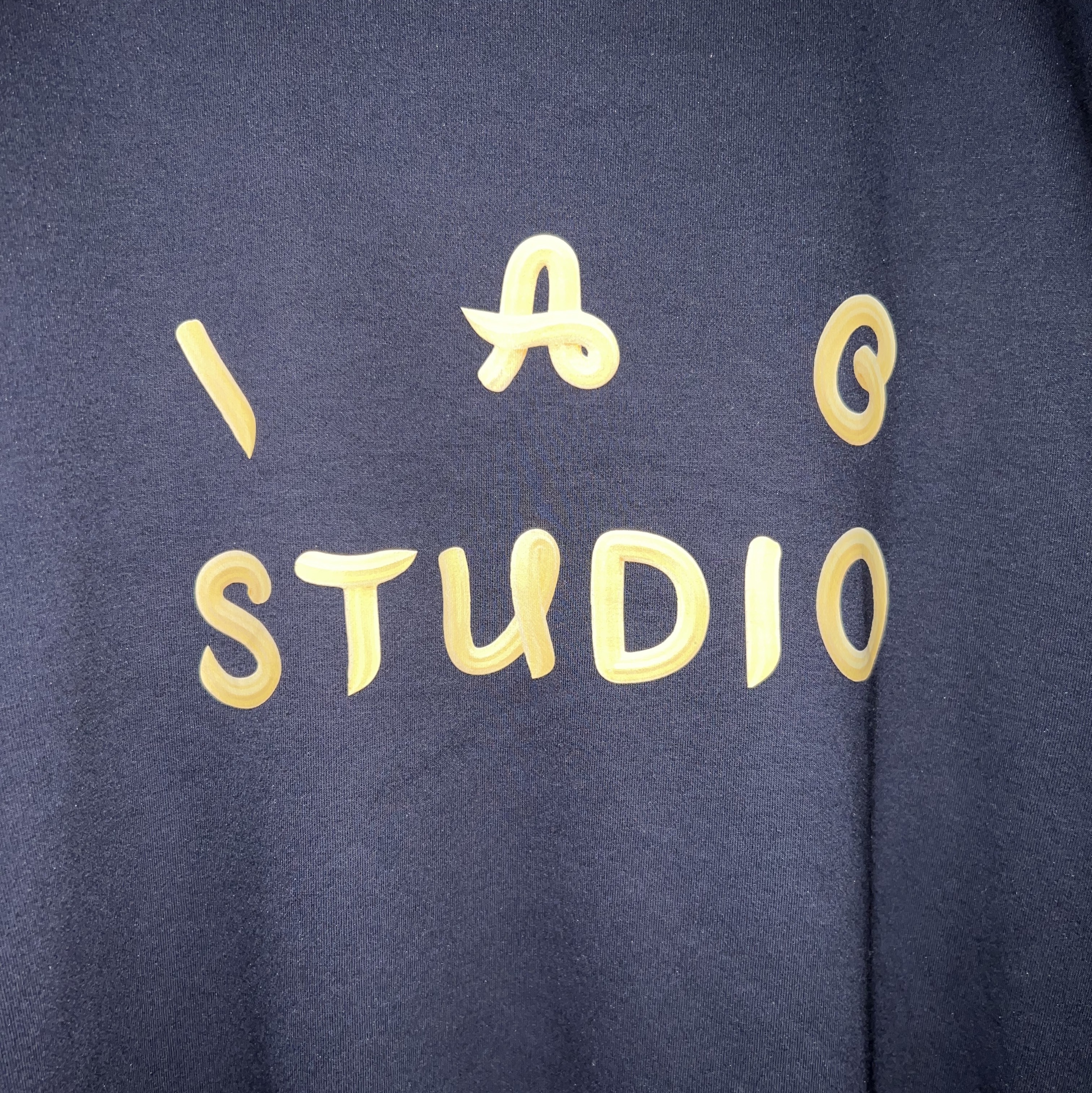IAB Studio x Ottogi Mayonnaise 50th Anniversary T-Shirt Navy 착용 스타일 - 2