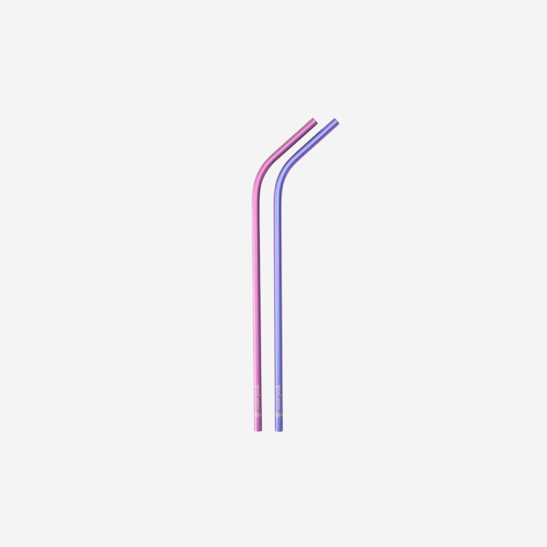 Snow Peak Titanium Straw Set Pink & Purple 상세 이미지 1