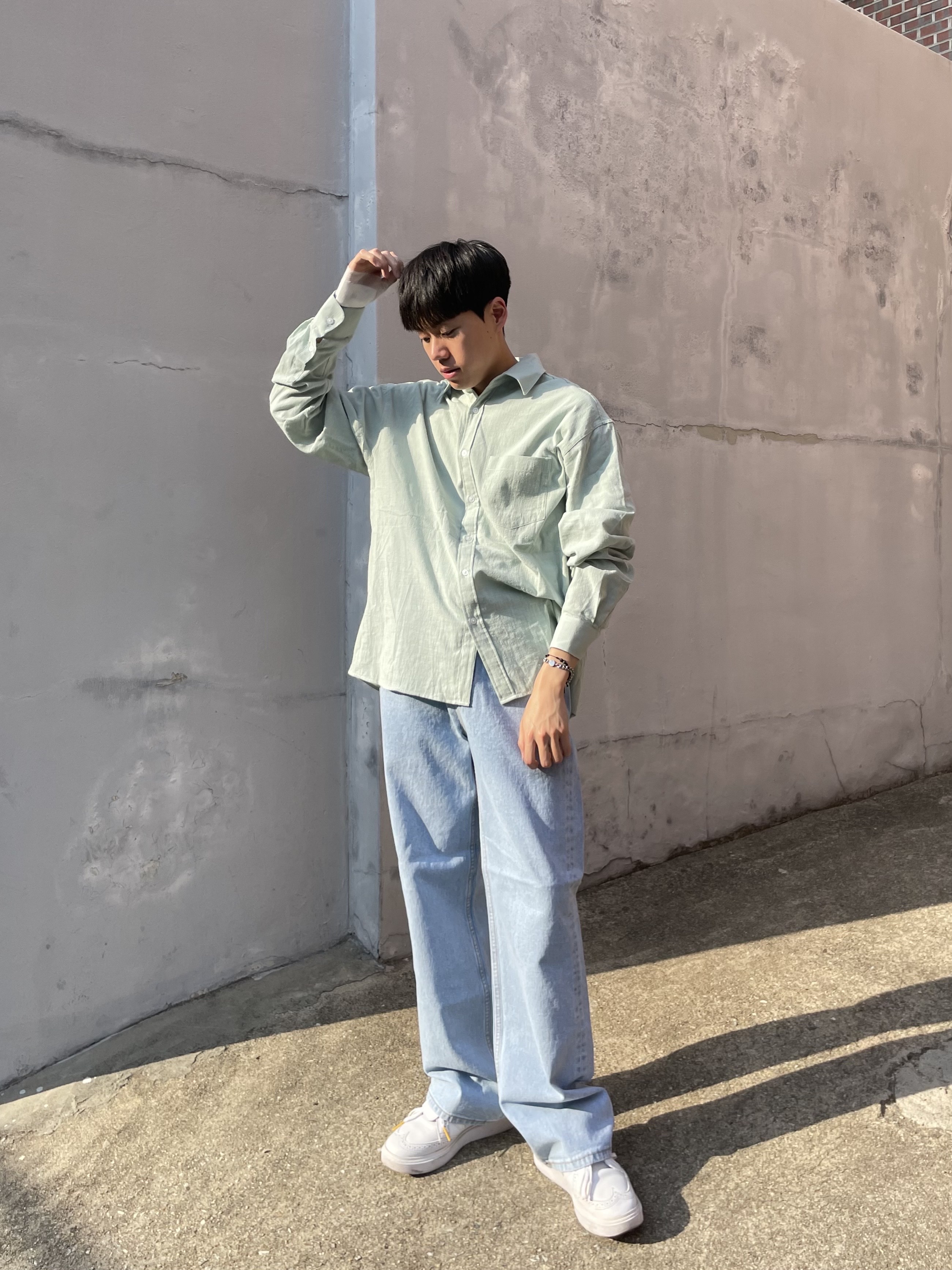 Nike x Peaceminusone Kwondo1 White 착용 스타일