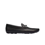 Prada Saffiano Leather Loafers Black