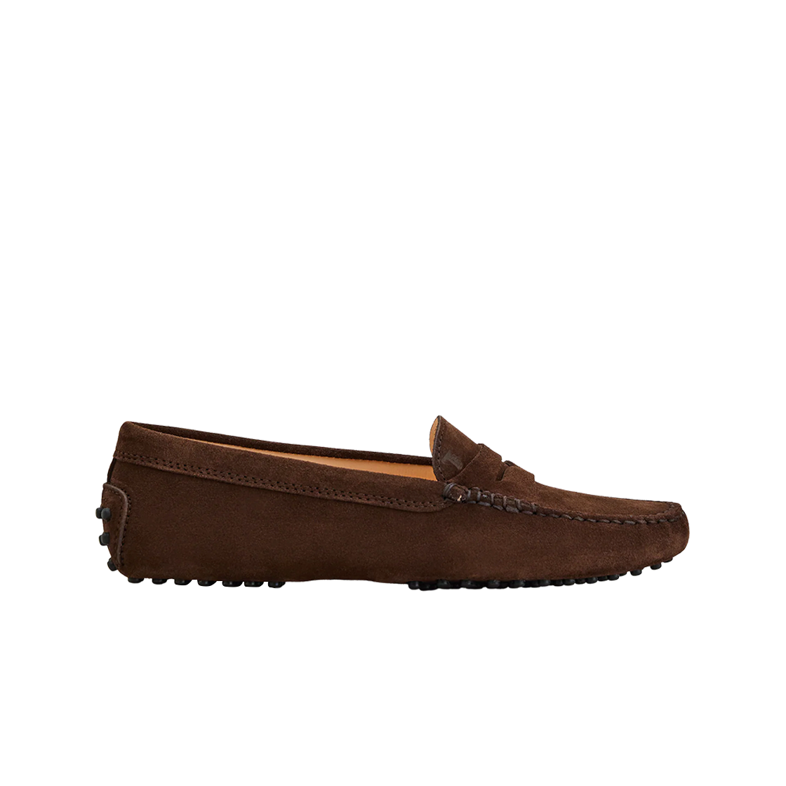 (W) 토즈 고미노 스웨이드 드라이빙 슈즈 브라운((W) Tod's Gommino Suede Driving Shoes Brown)