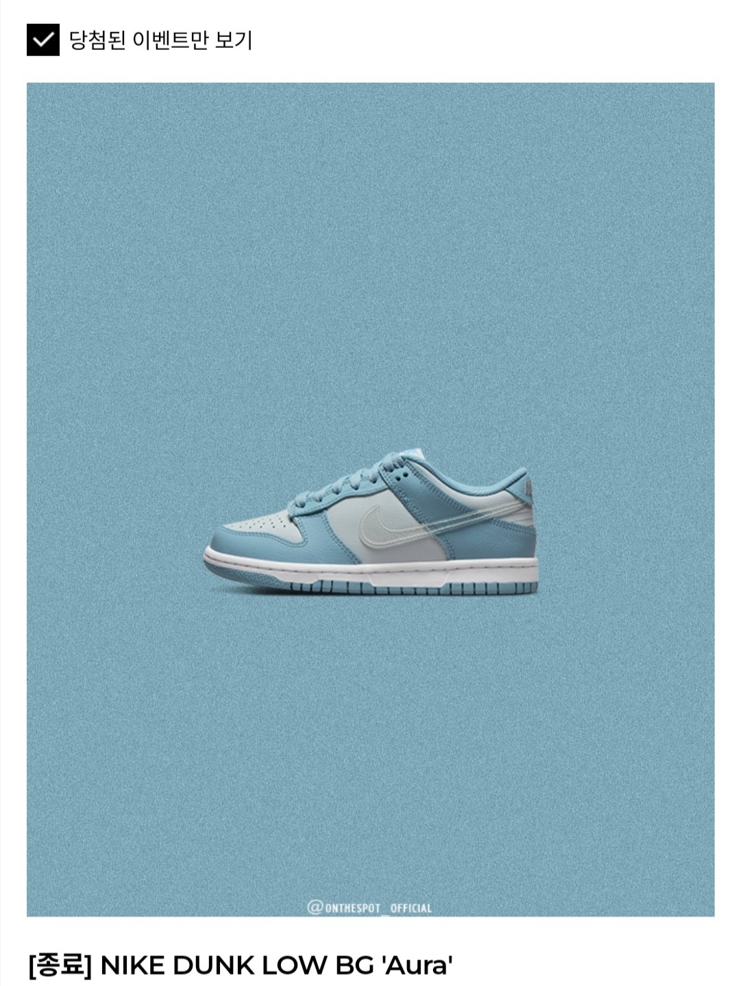 (GS) Nike Dunk Low Aura 착용 스타일