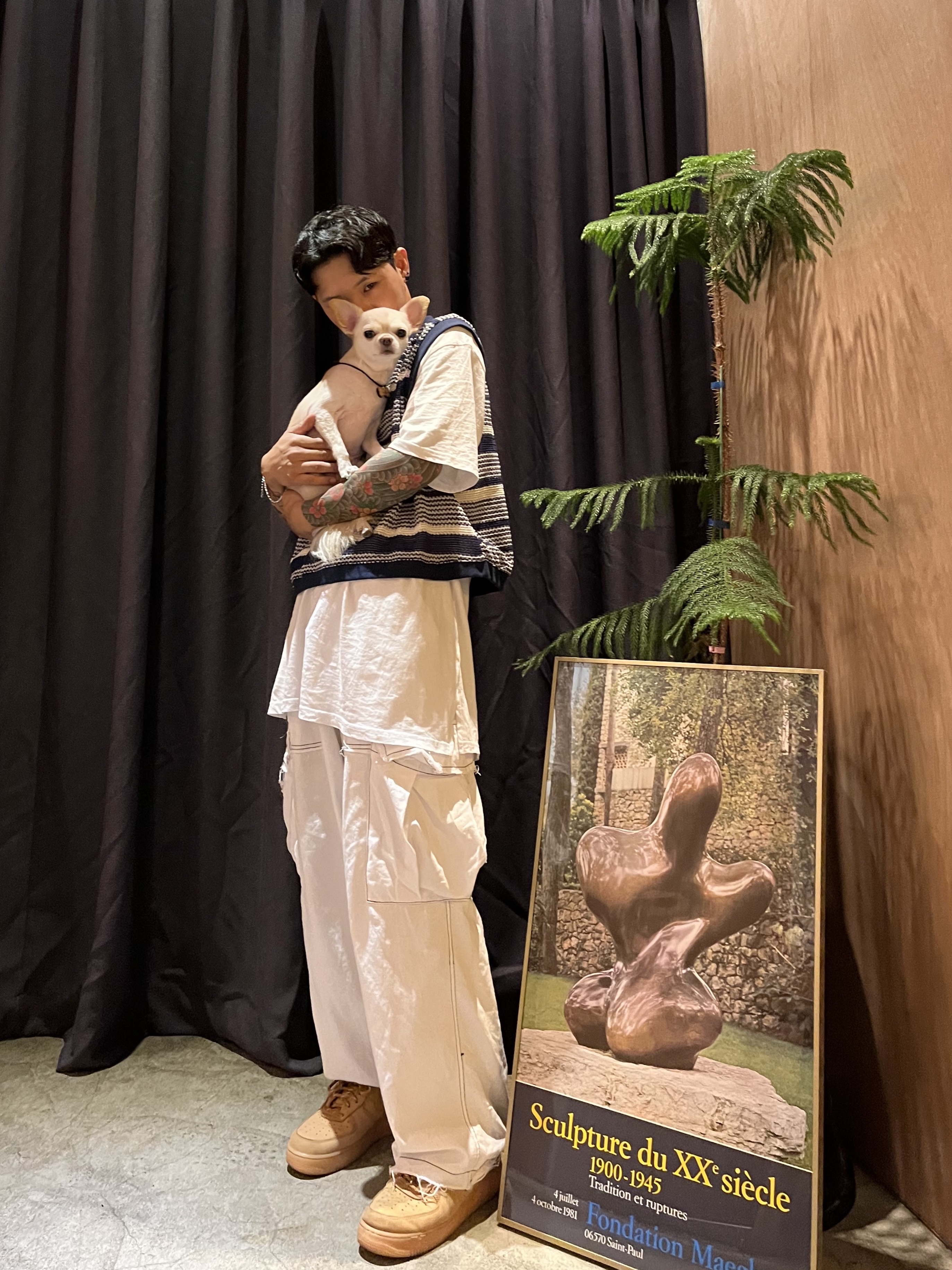 Nike Air Force 1 '07 WB Flax 착용 스타일 - 2