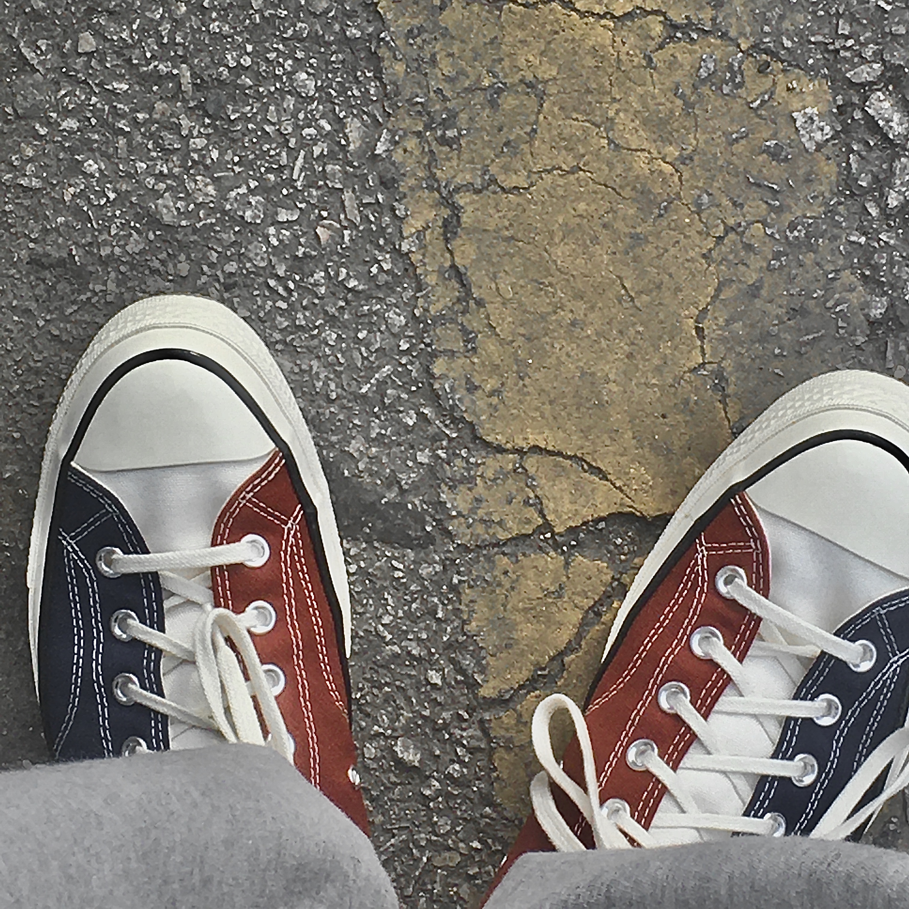 Converse Chuck 70 High Hybrid Texture Cedar Bark Midnight Navy 착용 스타일