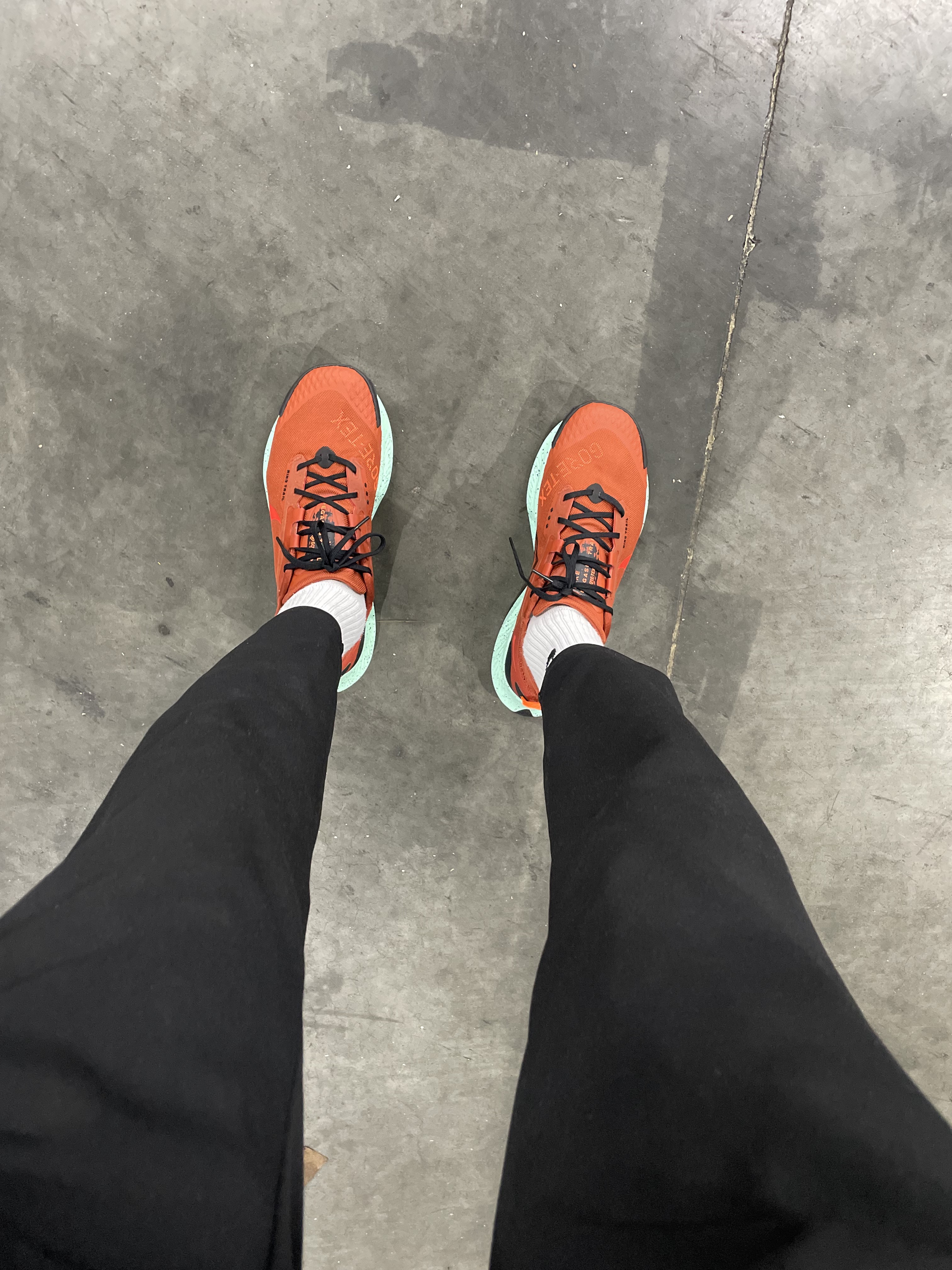 Nike Pegasus Trail 3 Gore-Tex Black Dark Smoke Grey, Nike Pegasus Trail 3 Gore-Tex Black Bright Crimson 착용 스타일