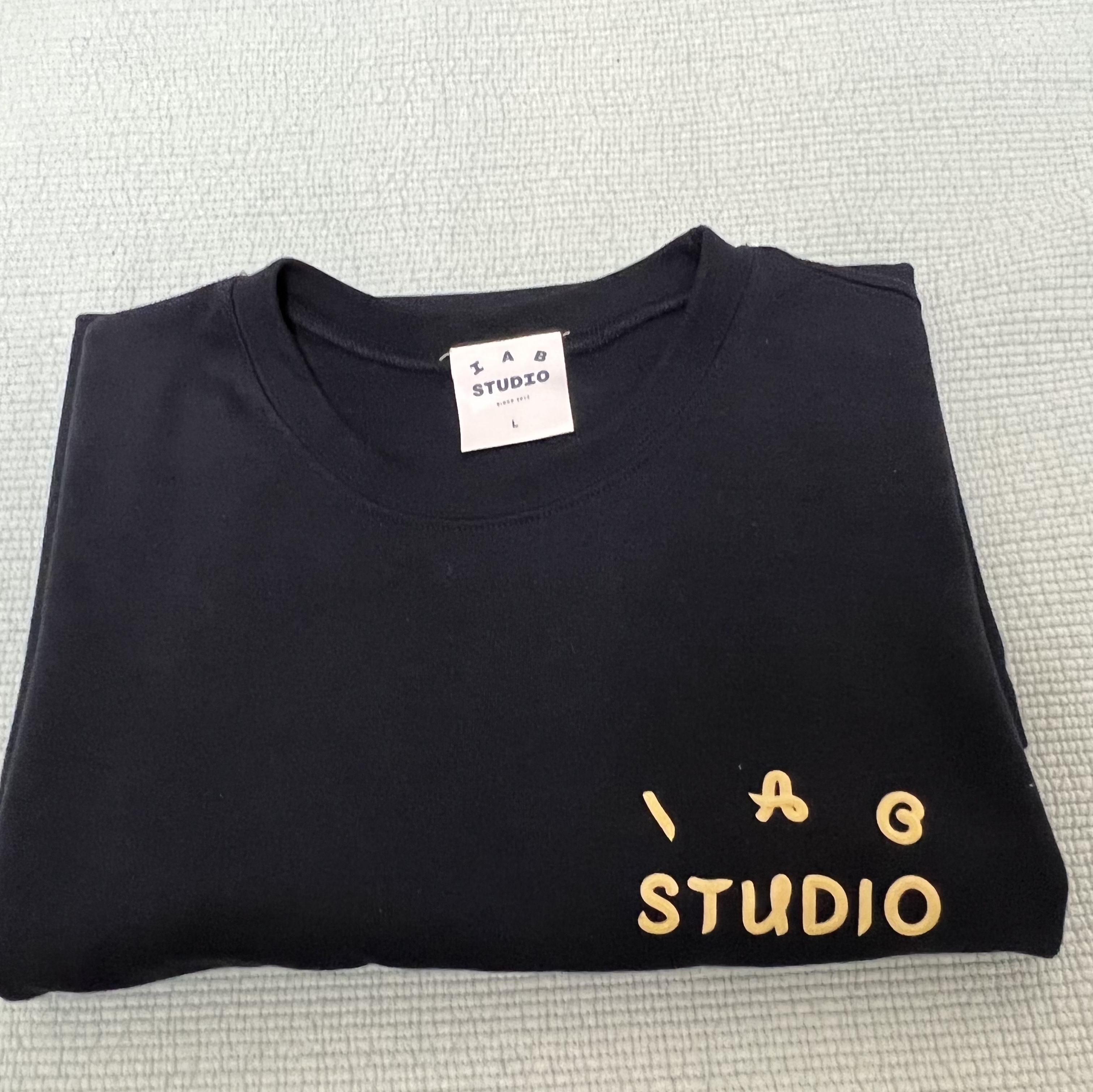 IAB Studio x Ottogi Mayonnaise 50th Anniversary T-Shirt Navy 착용 스타일 - 3
