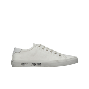 (W) Saint Laurent Malibu Sneakers in Canvas and Leather Optic White