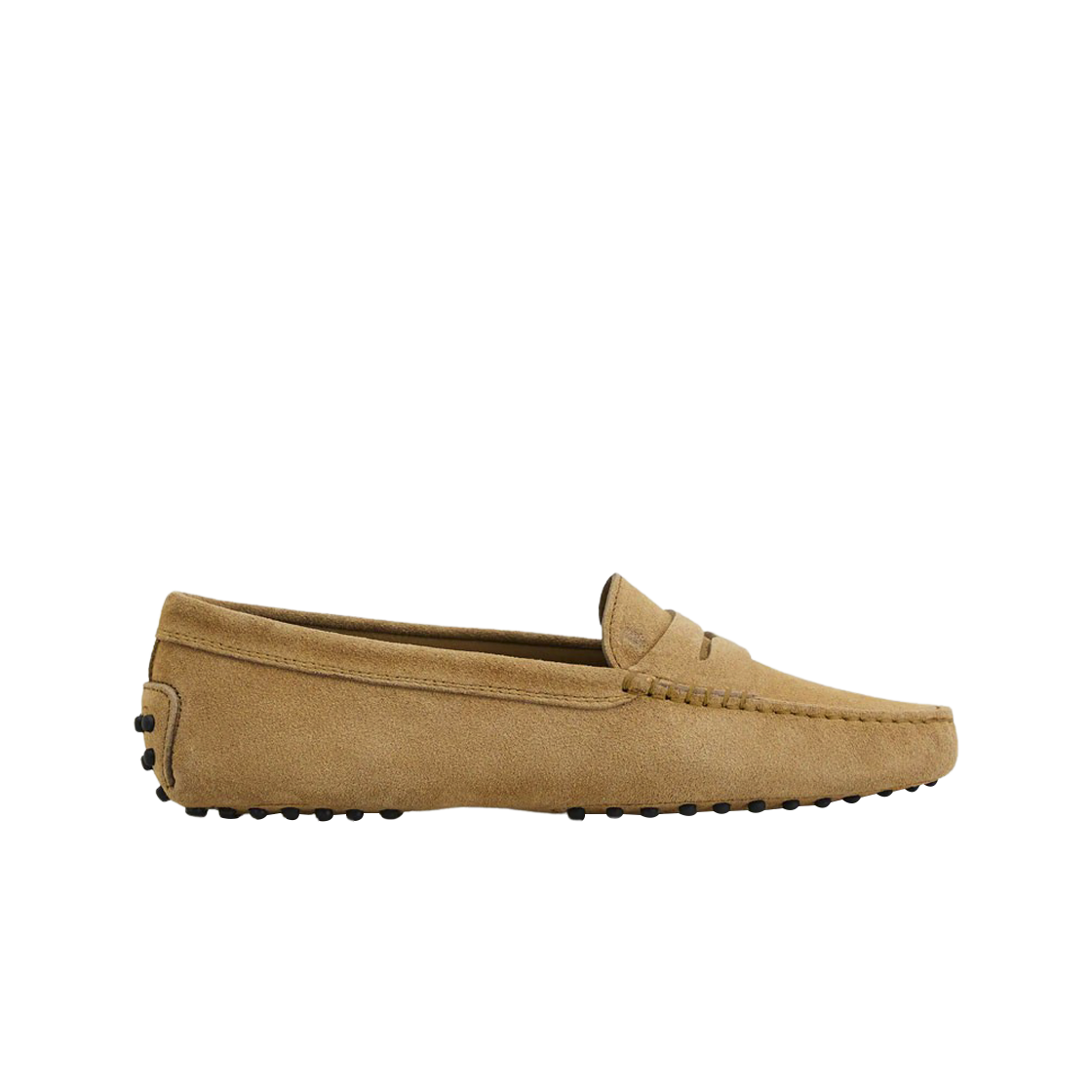(W) 토즈 고미노 스웨이드 드라이빙 슈즈 브라운((W) Tod's Gommino Suede Driving Shoes Brown)