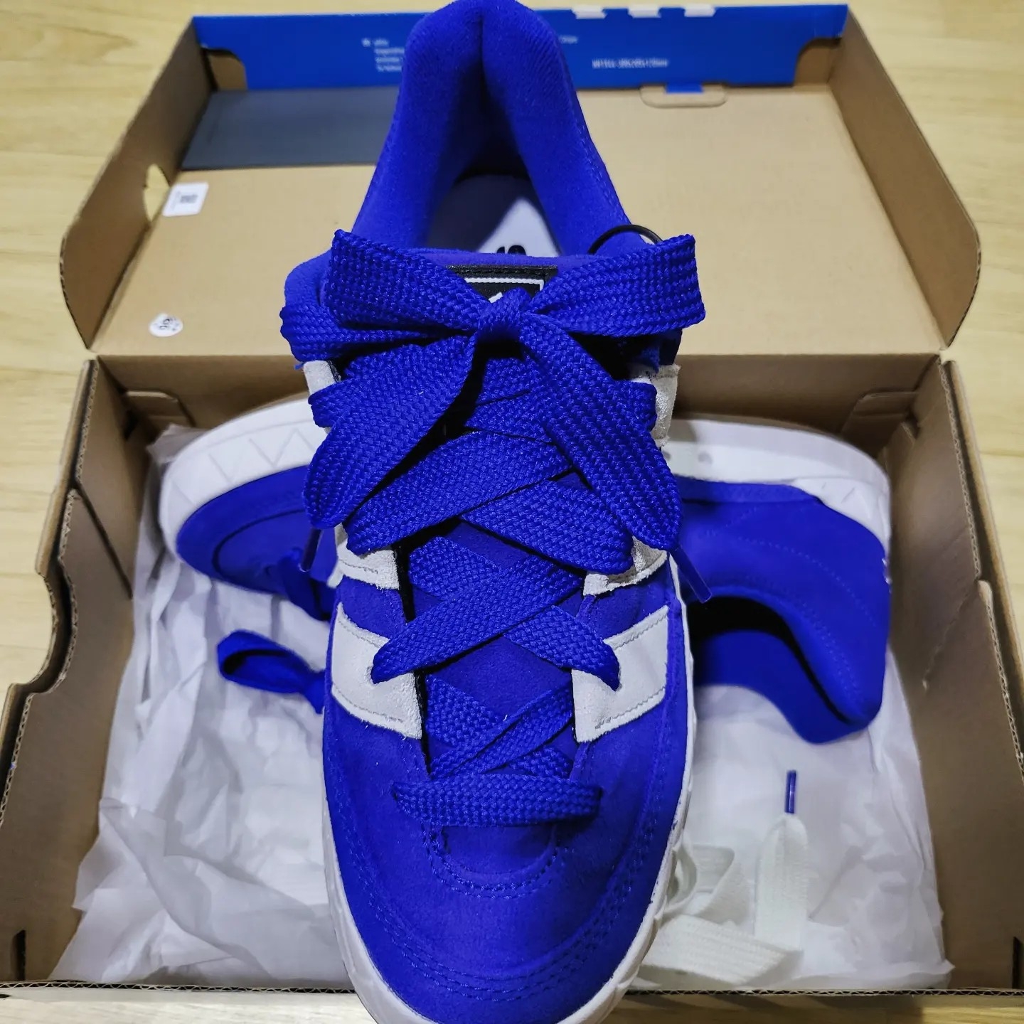 Adidas x Atmos Adimatic Blue 착용 스타일 - 3