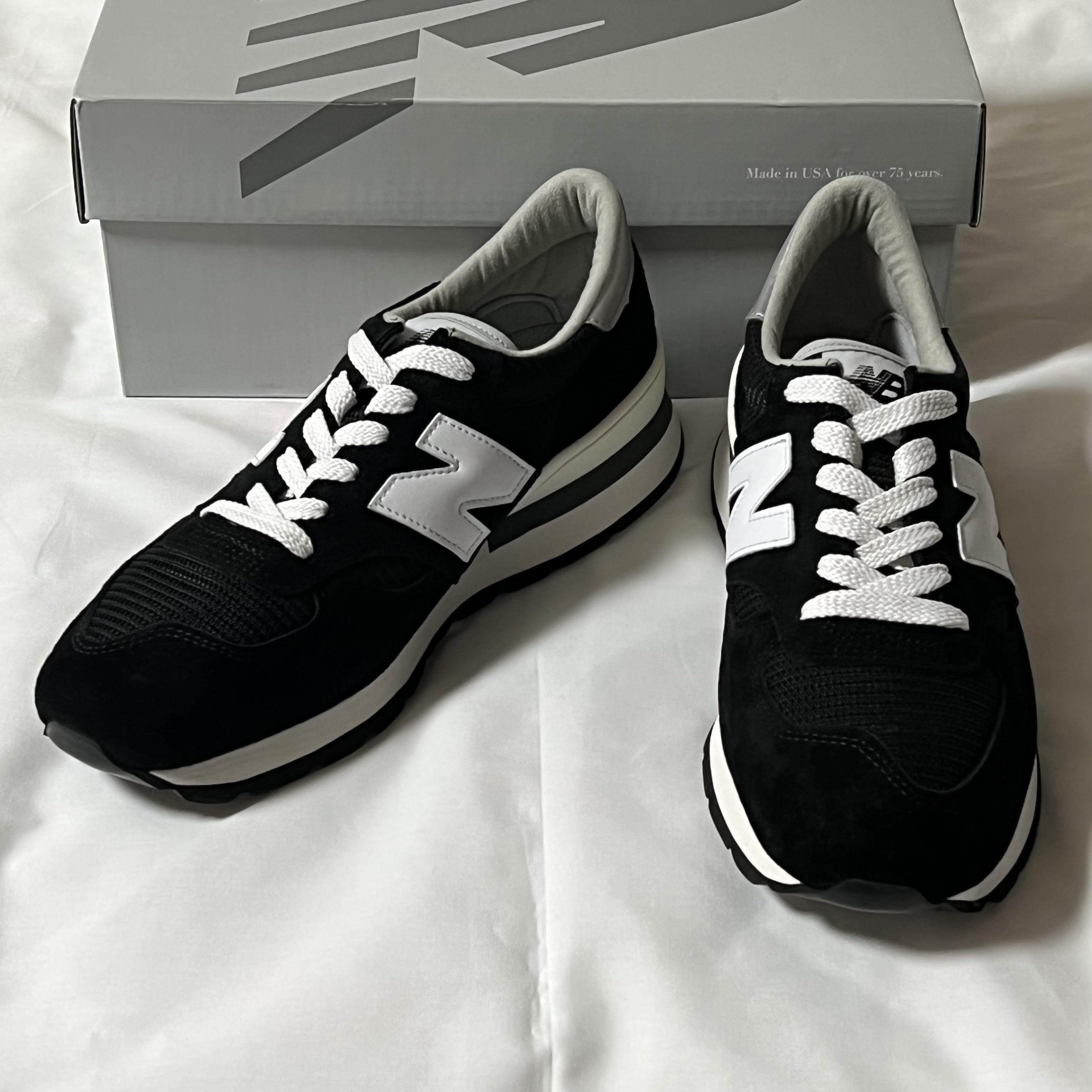 New Balance 990v1 Made in USA Black 착용 스타일