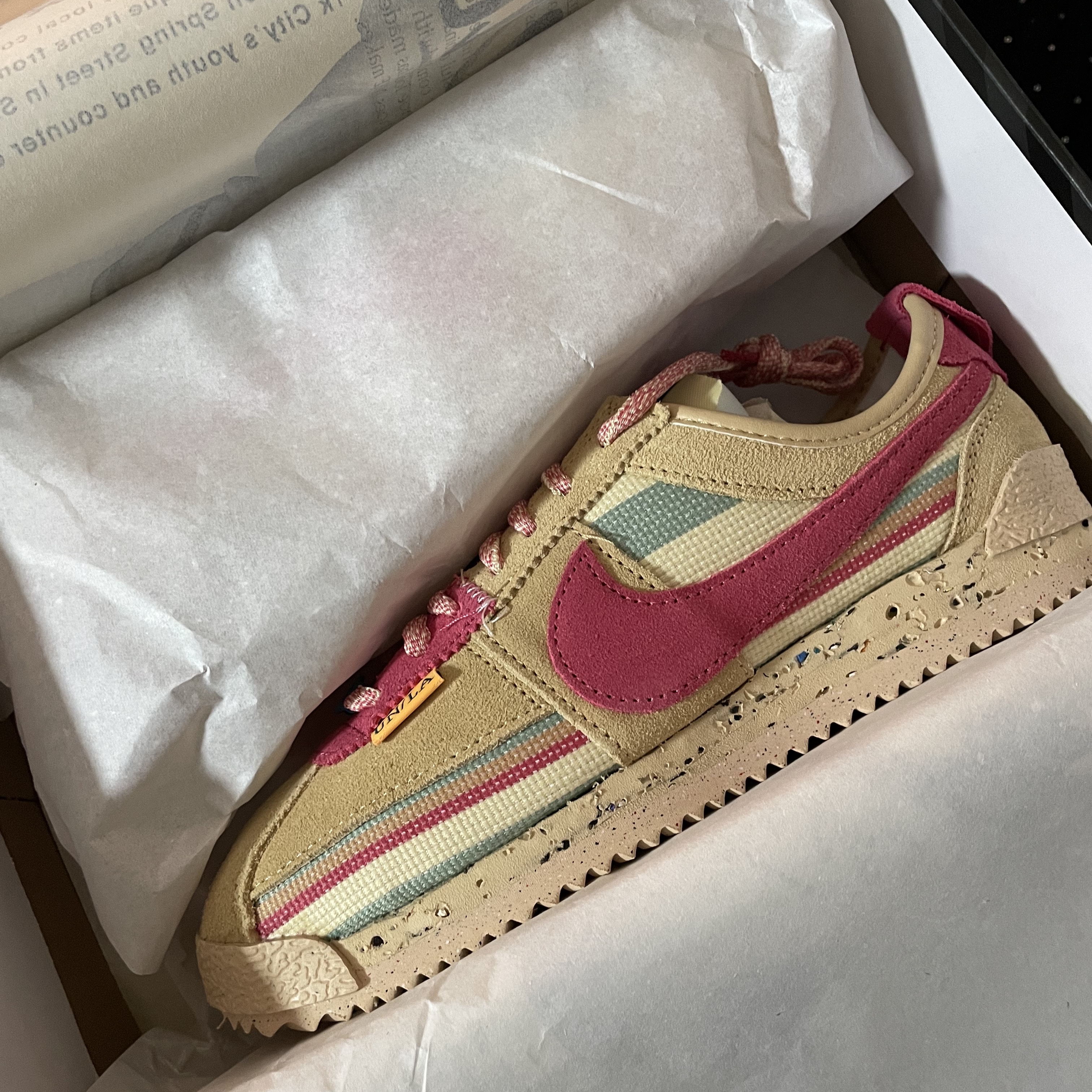 Nike x Union Cortez SP Sesame 착용 스타일 - 2