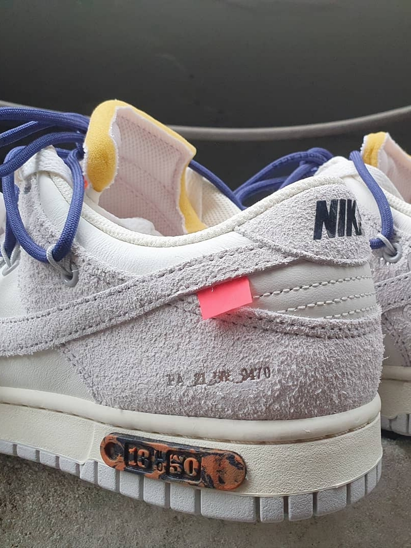 Nike x Off-White Dunk Low The 50 - Lot 18, Uniqlo x Marni Oversized Utility Jacket Blue 착용 스타일 - 3