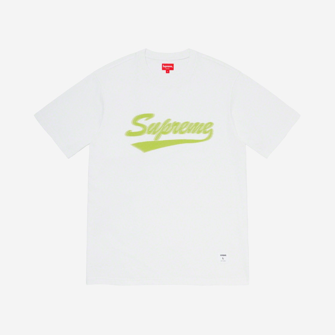 Supreme Intarsia Script S/S Top White - 20SS 상세 이미지 1