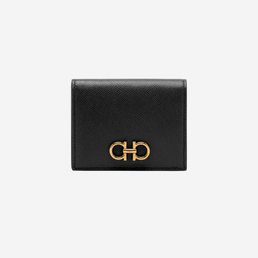 페라가모 간치니 컴팩트 지갑 블랙