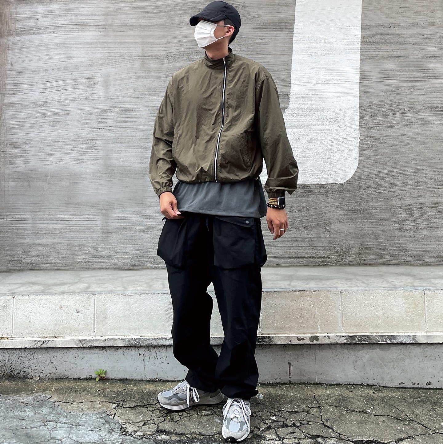 New Balance 992 Made in USA Grey - D Standard 착용 스타일 - 1