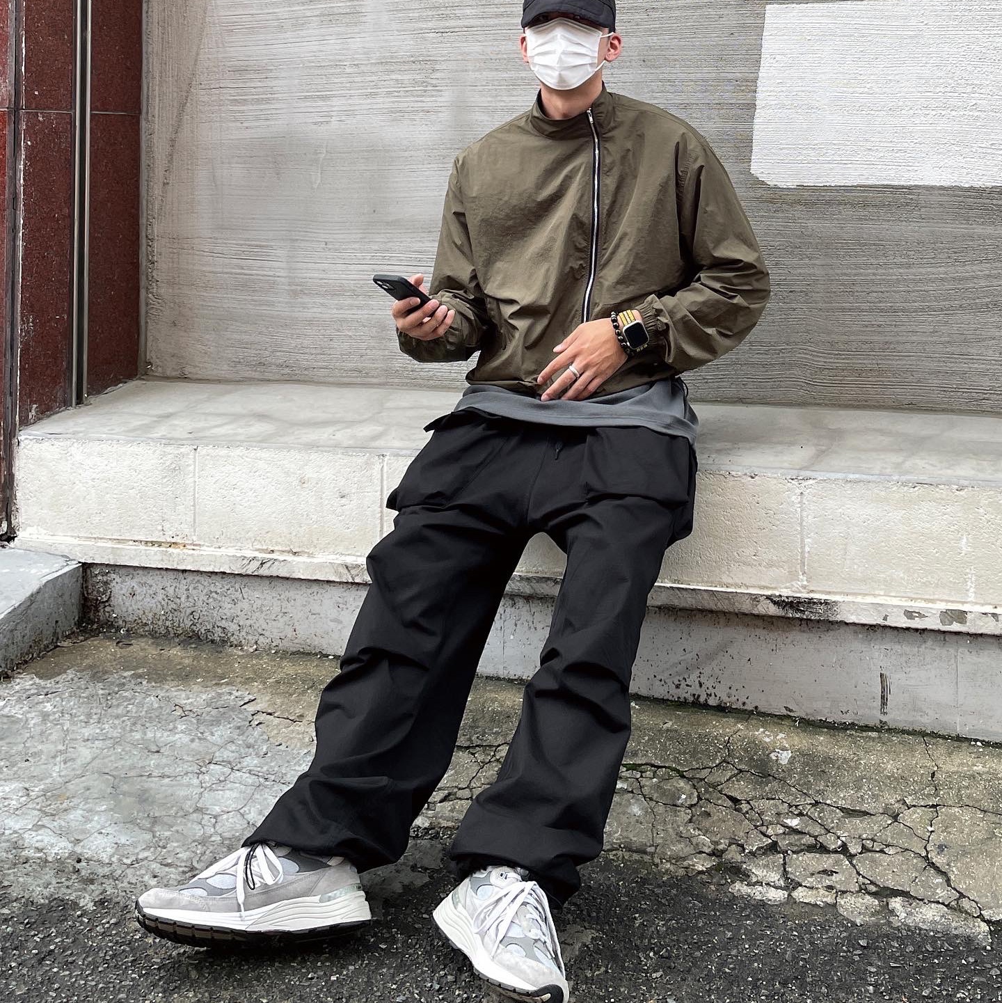 New Balance 992 Made in USA Grey - D Standard 착용 스타일 - 3