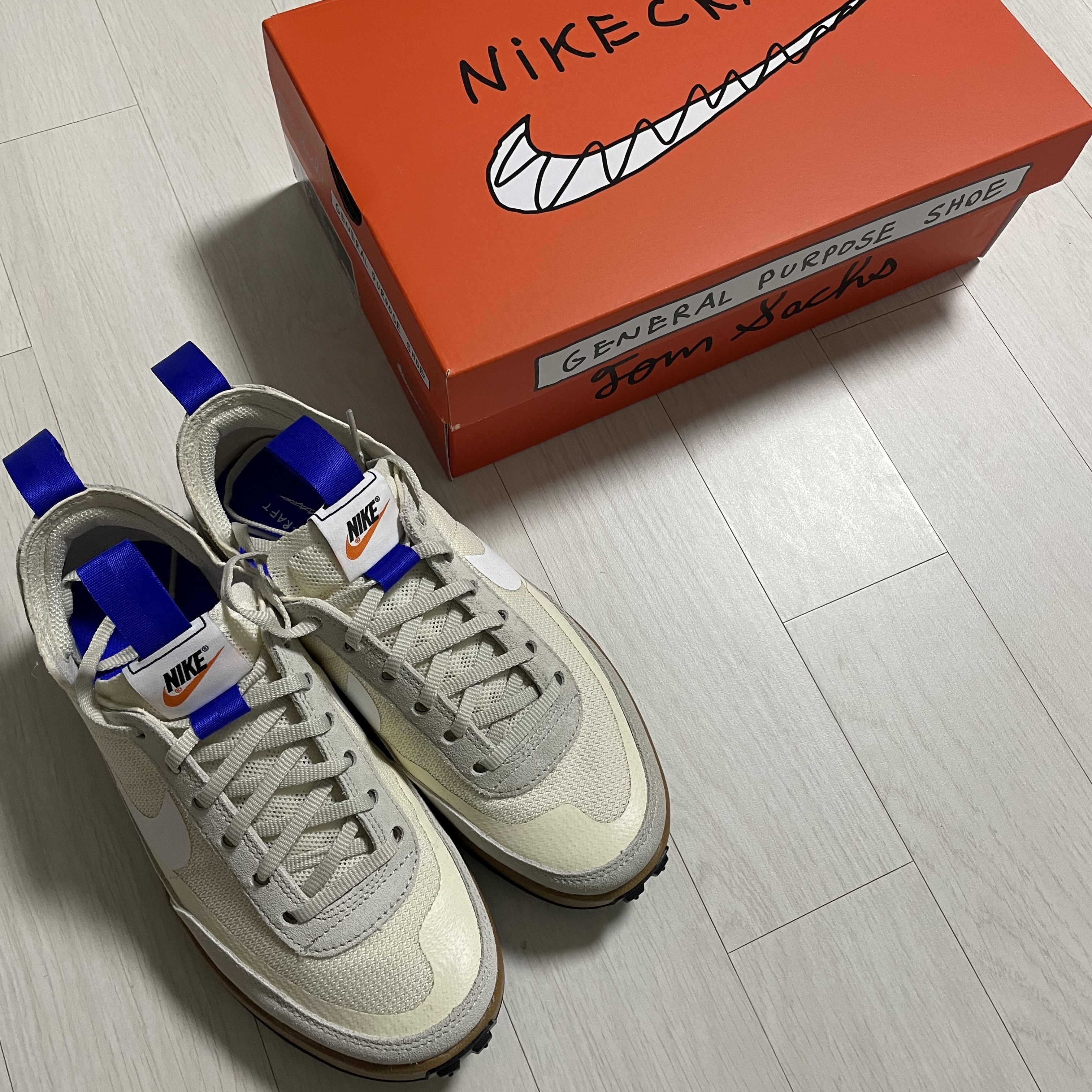 Nike x Tom Sachs General Purpose Shoe Light Cream 착용 스타일
