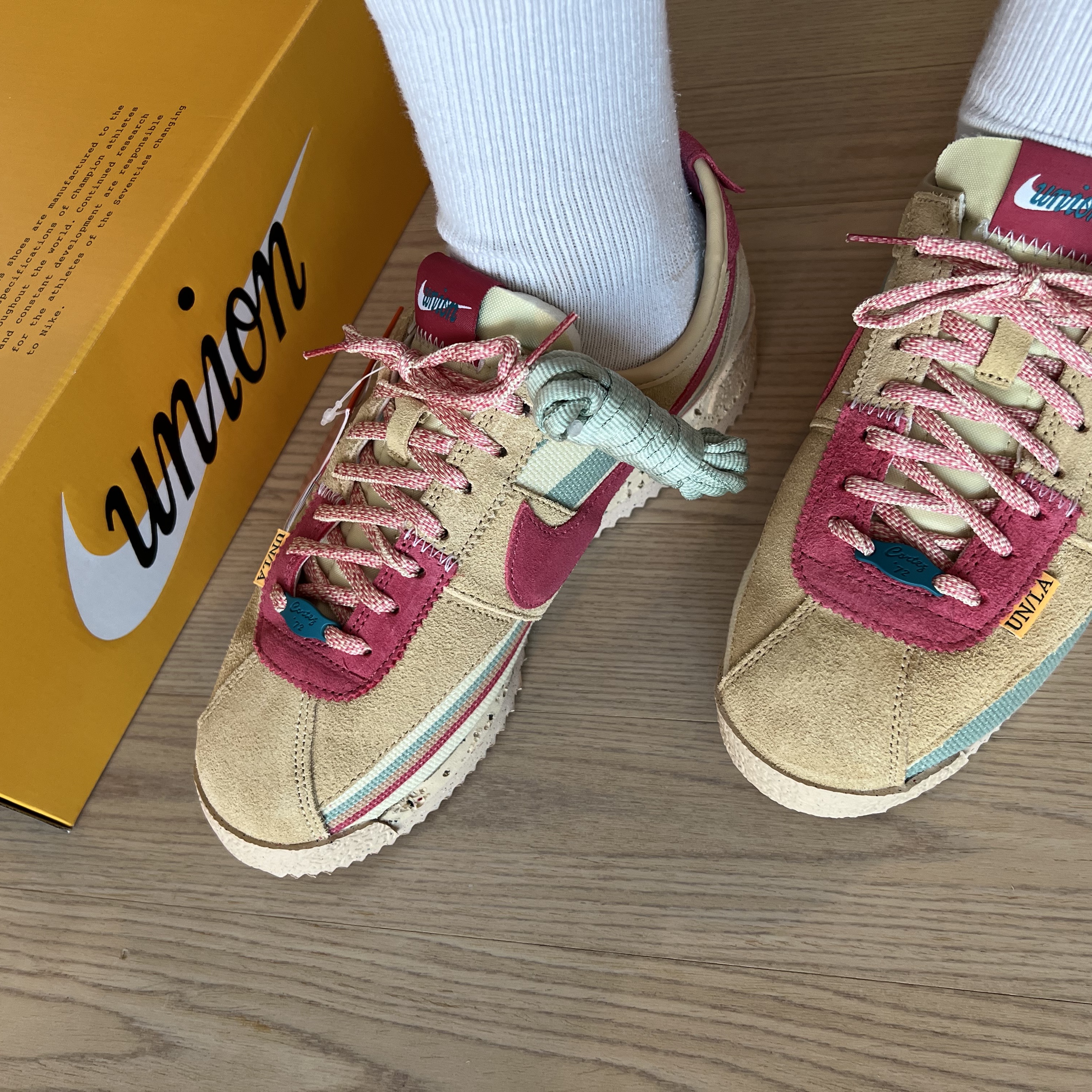 Nike x Union Cortez SP Sesame 착용 스타일 - 2